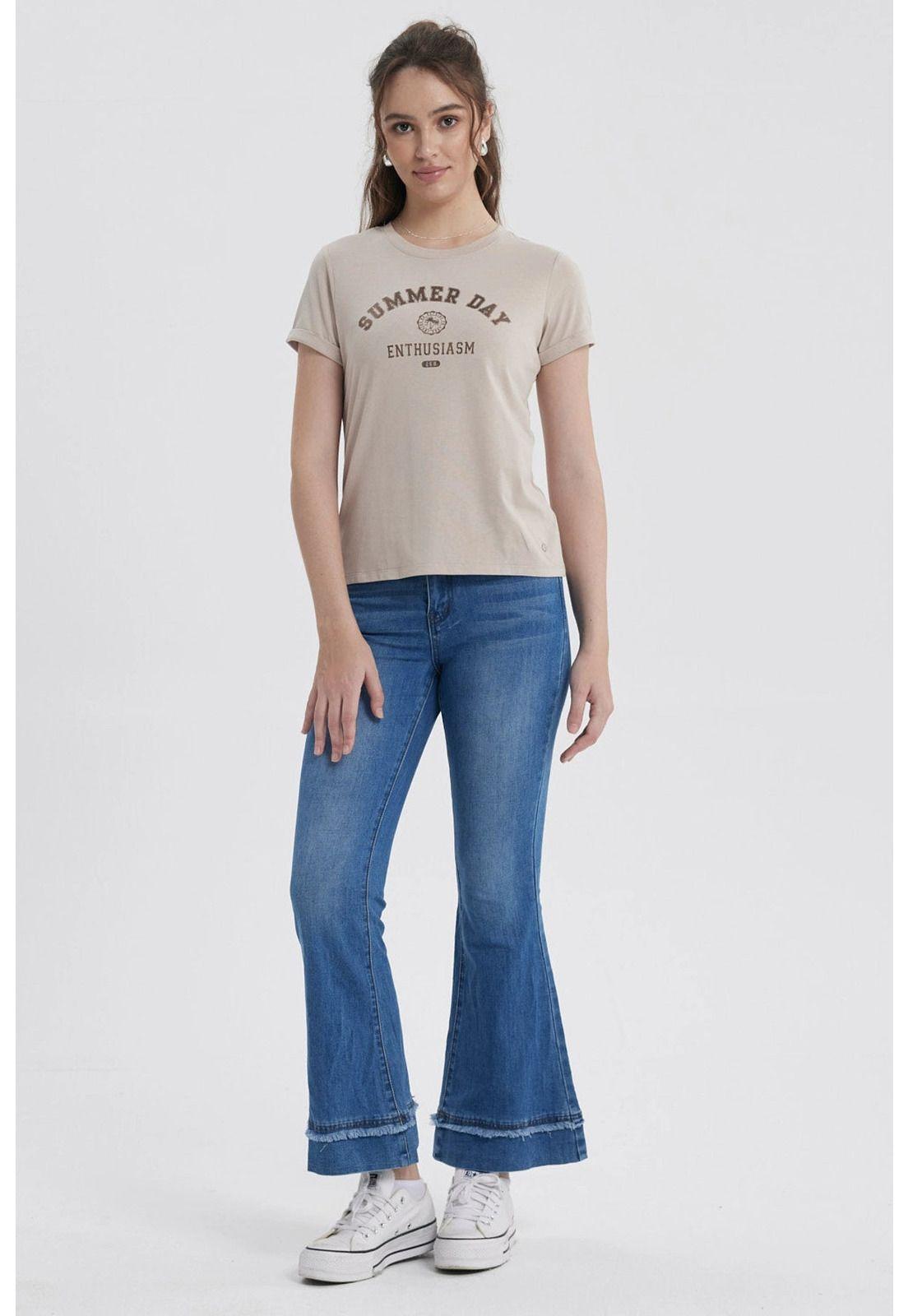 Polera Mujer Gráfica Roll Up Beige-3