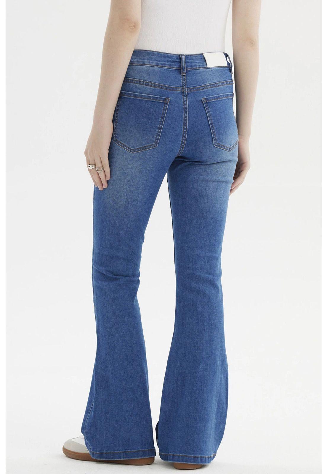 Jeans Mujer Flare Vale Azul- ll-2