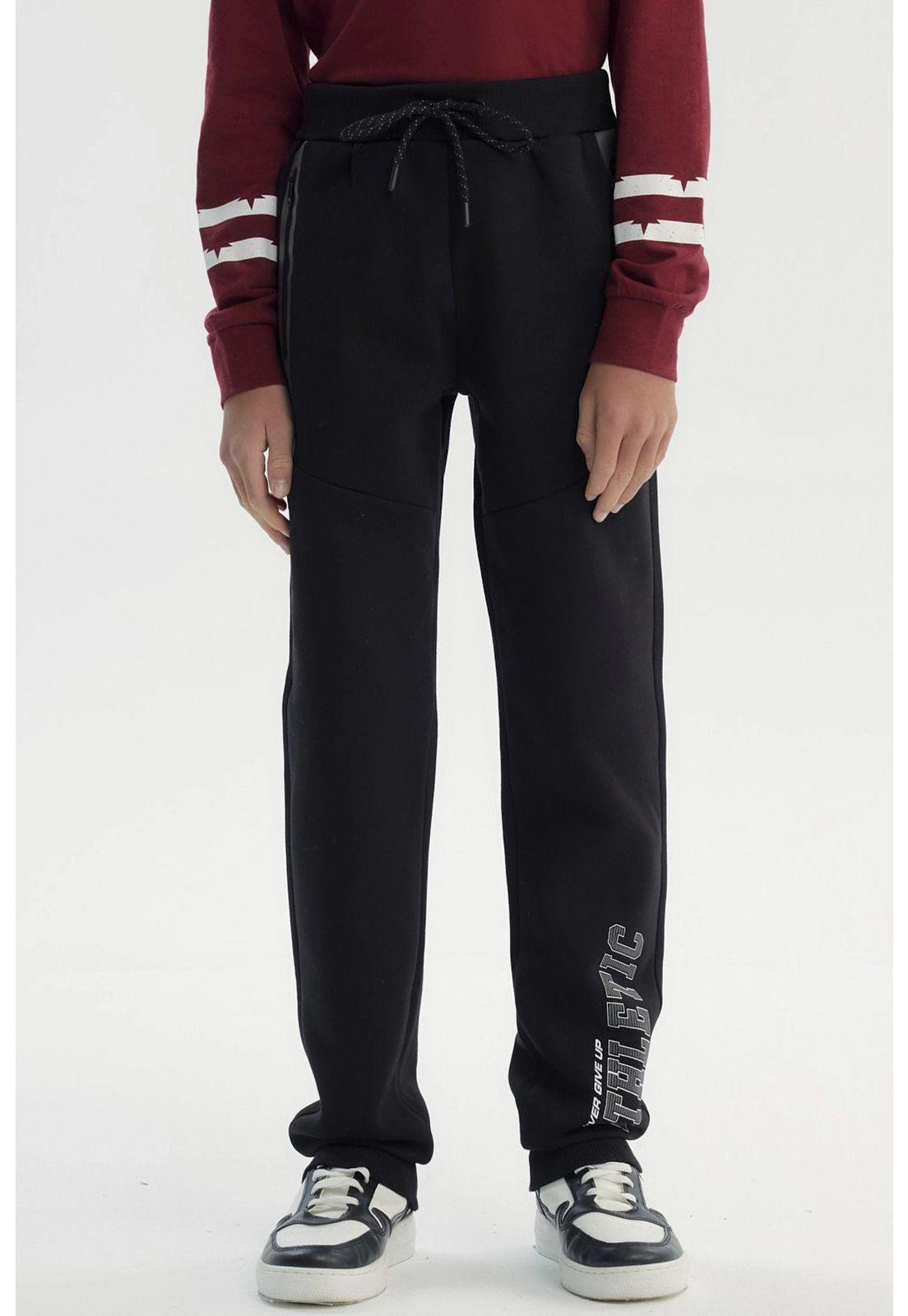 Pantalón Buzo Niño Pitillo Negro - Vlll-0