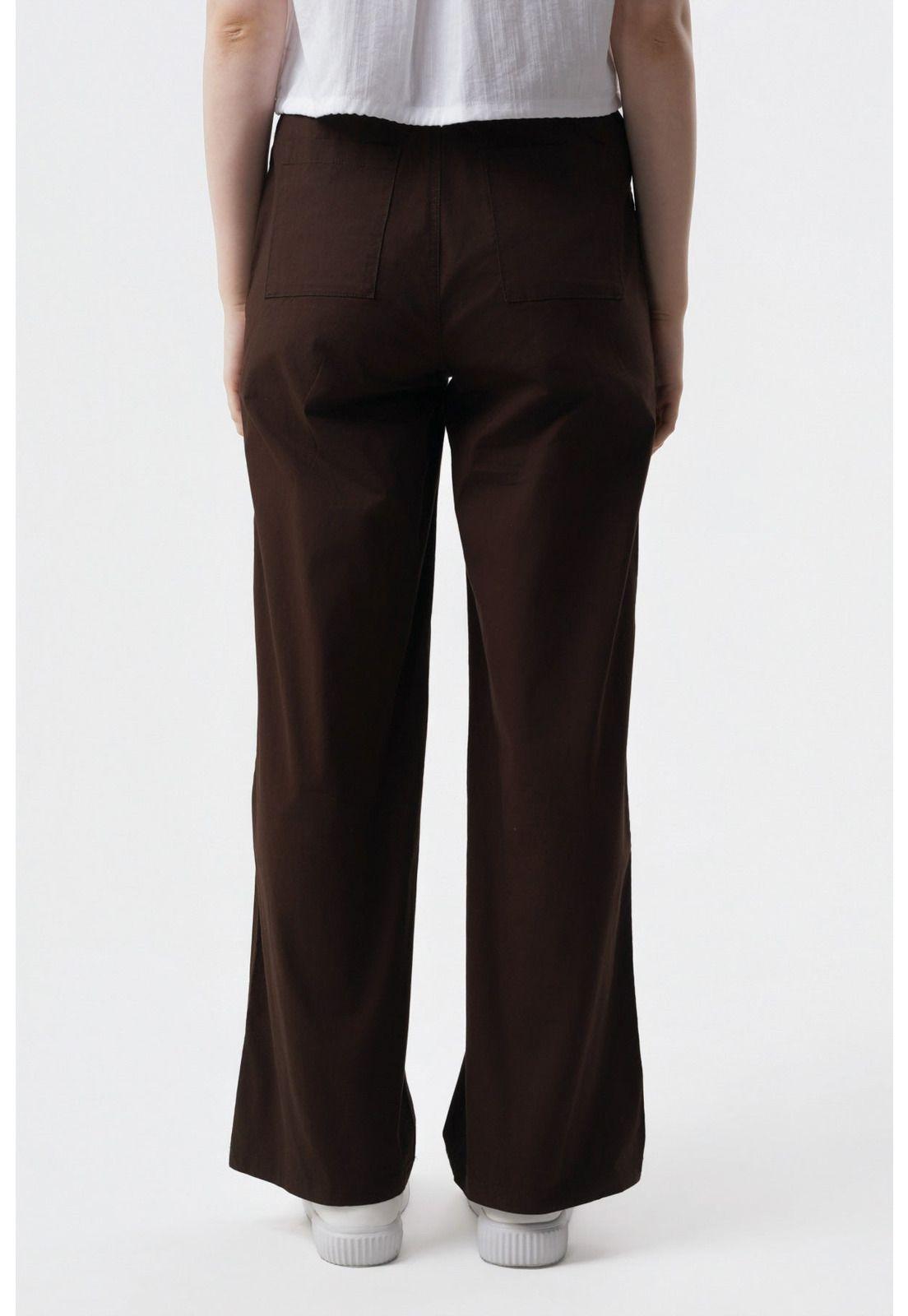 Pantalón Mujer Wide Leg Chocolate - ll-2