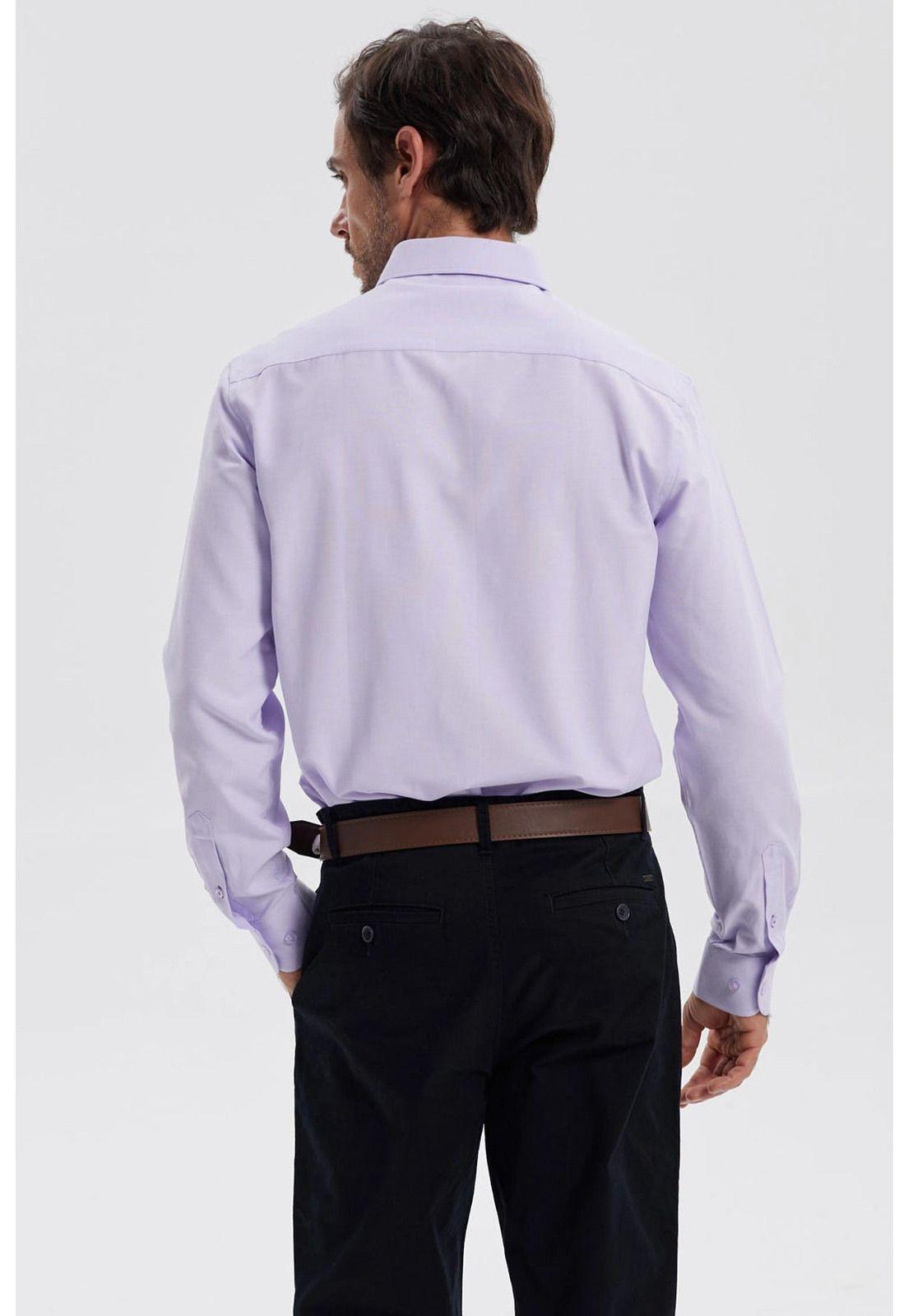 Camisa Hombre Oxford Lila - lll-2