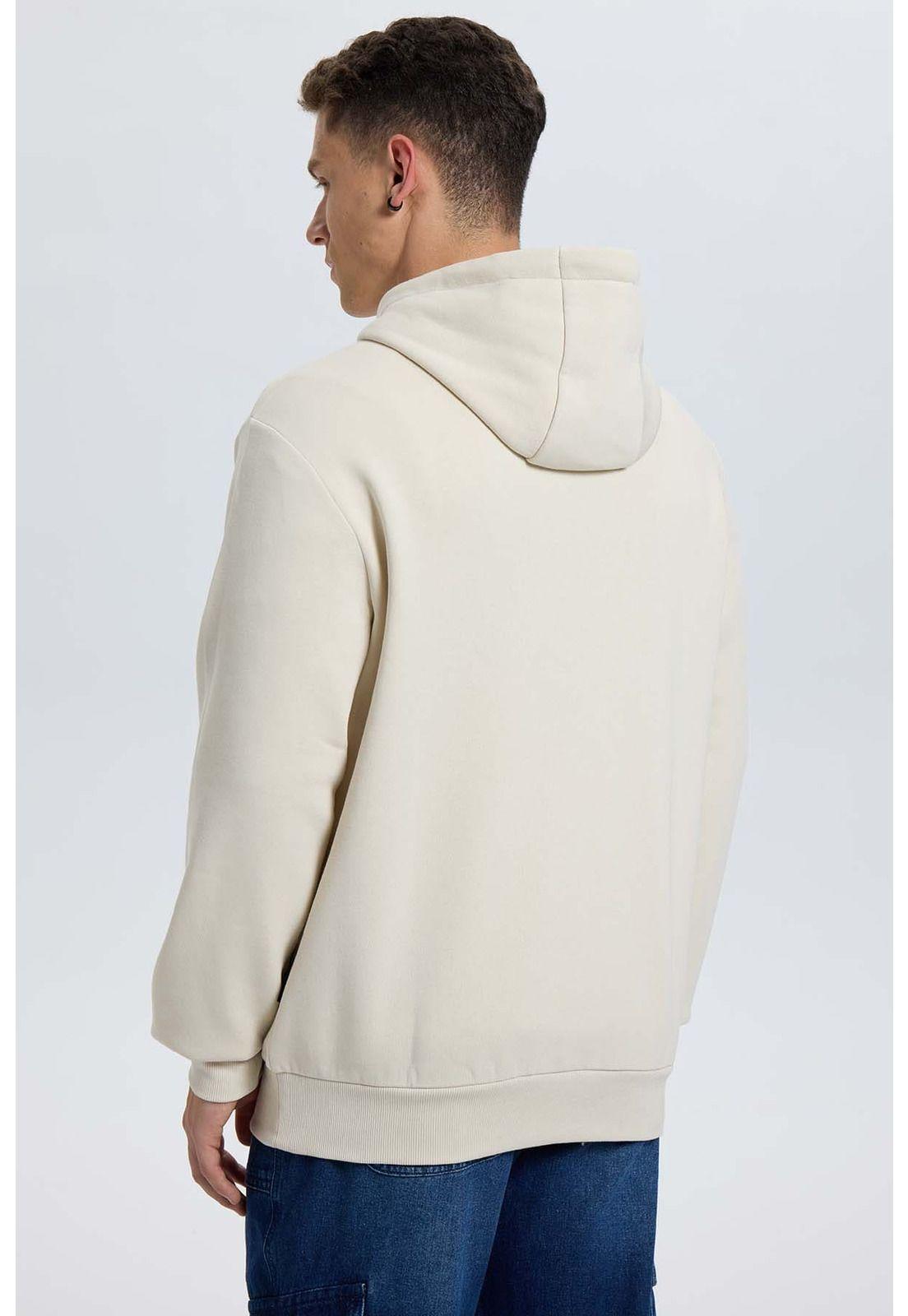 Polerón Hombre Hoodie Beige - ll-2