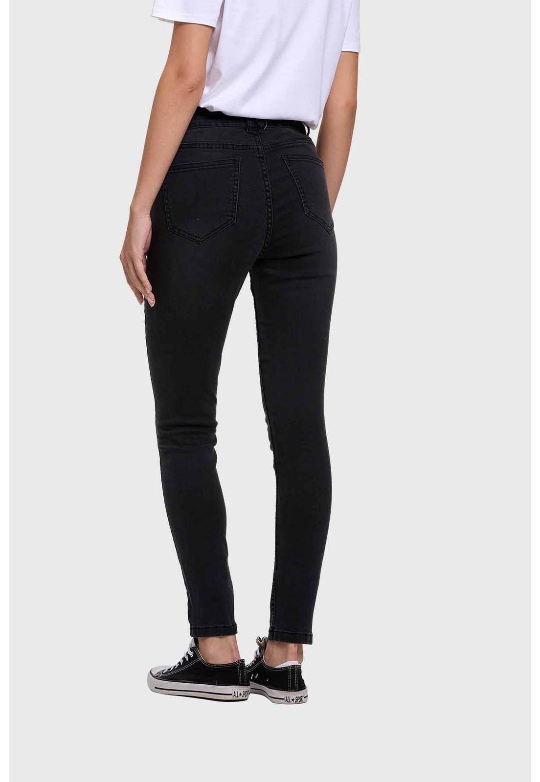Jeans Mujer Estela Super Skinny Negro-2