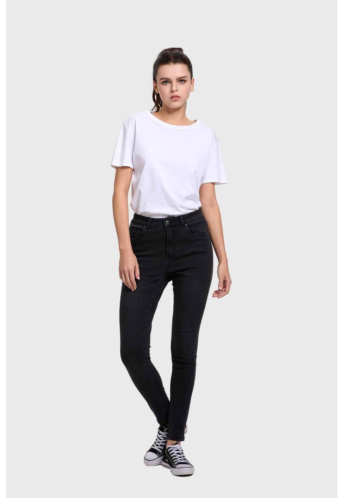 Jeans Mujer Estela Super Skinny Negro-3