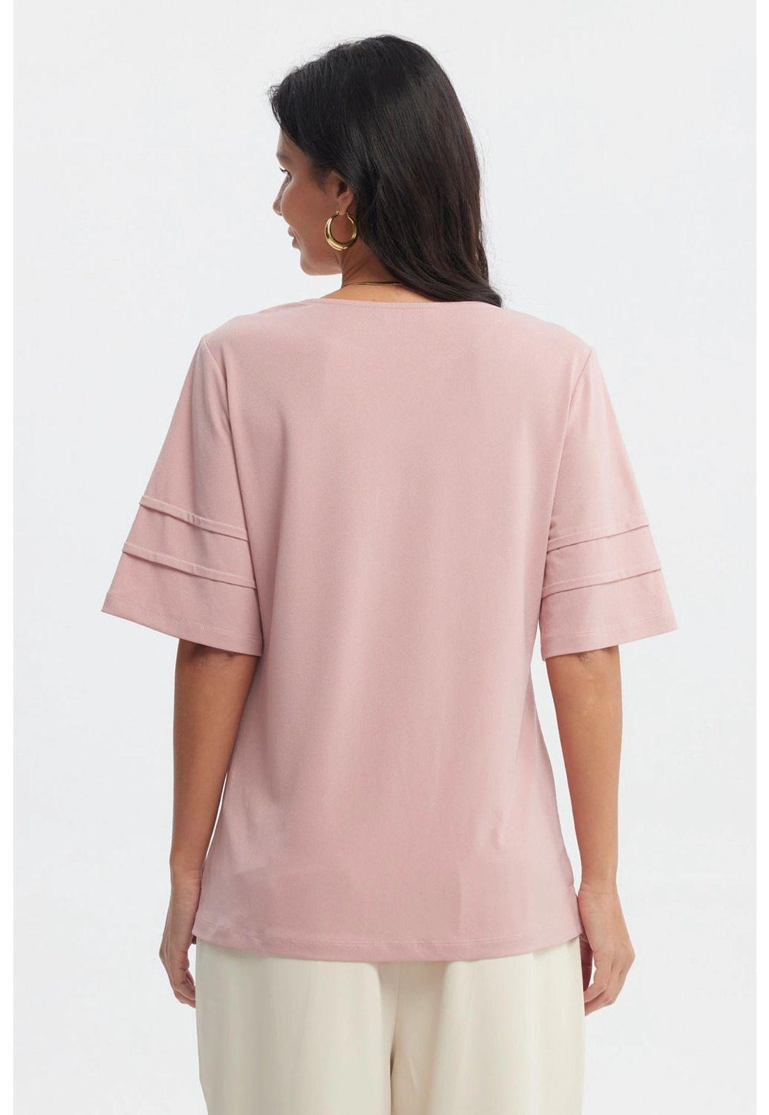 Polera Mujer Textura Palo Rosa-2