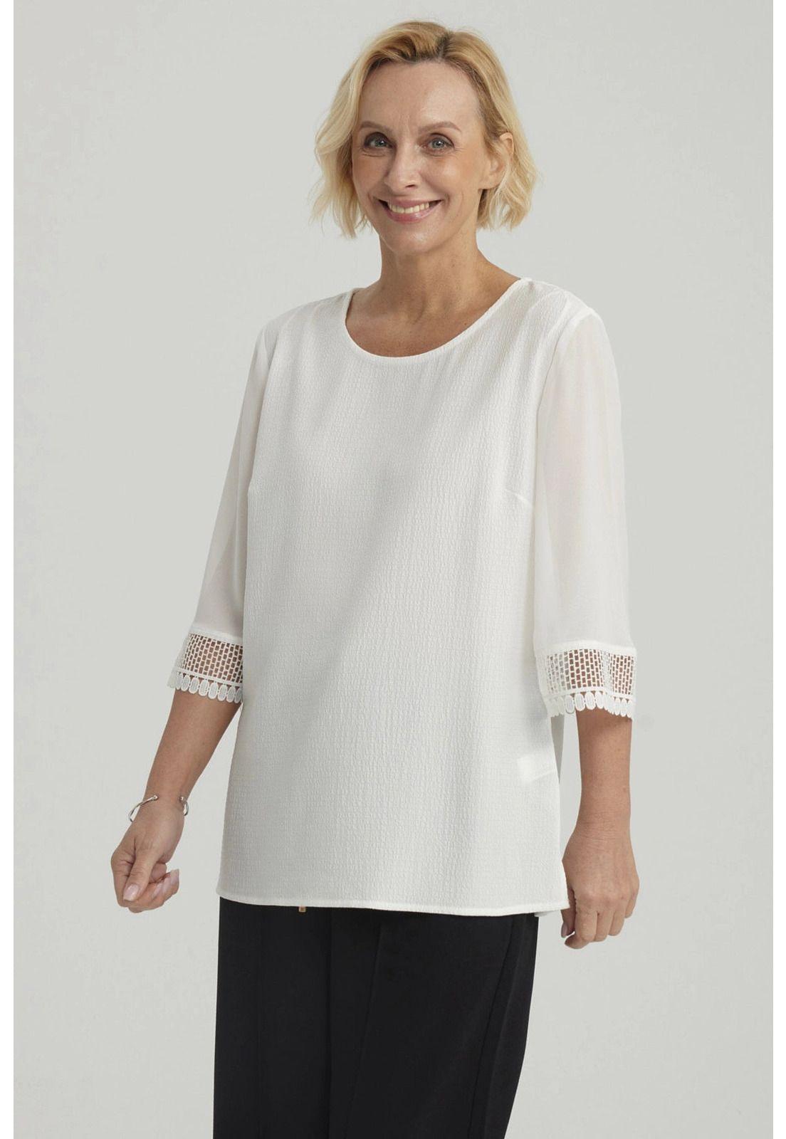 Blusa Mujer Lisa Crudo-1