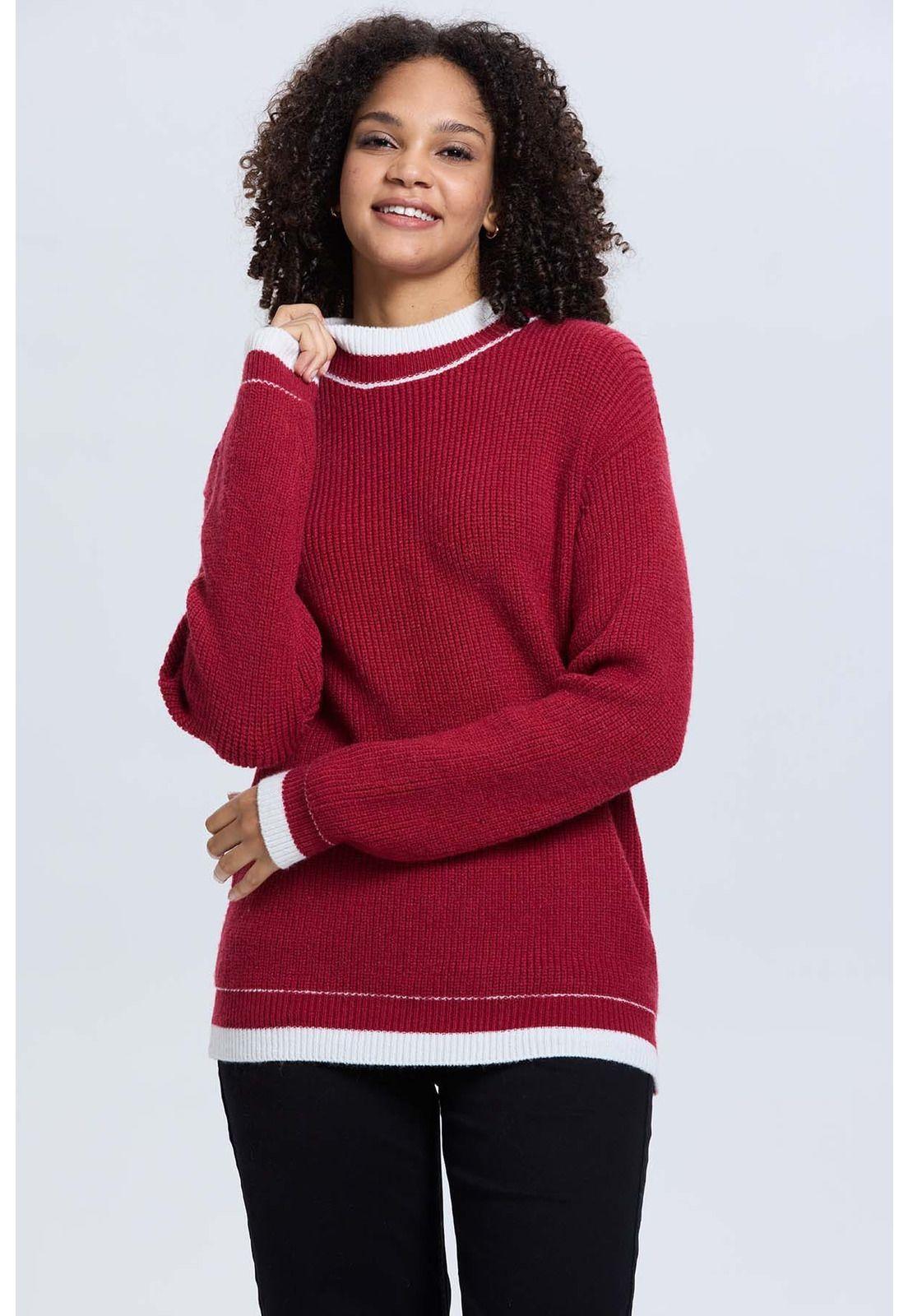 Sweater Mujer Rojo-0