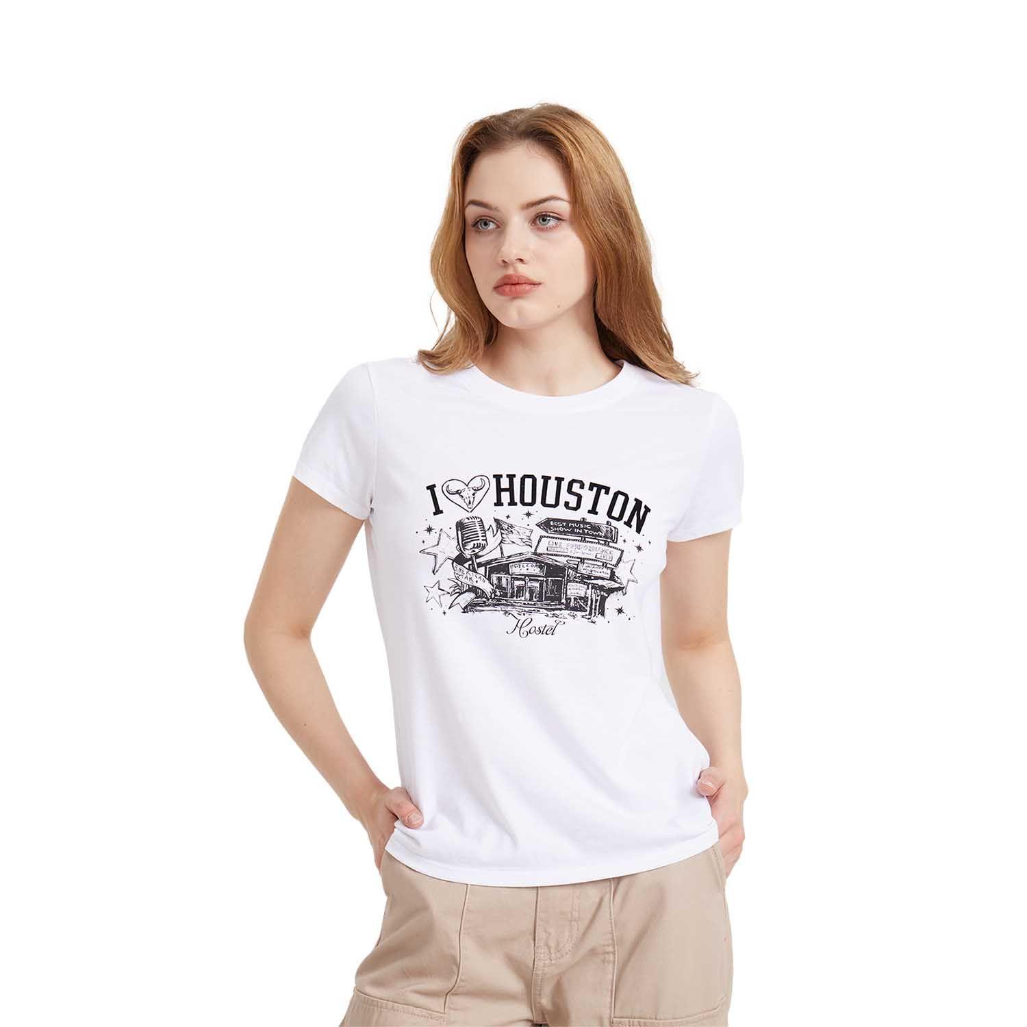 Polera Mujer Básica Print Blanco Fashion´s Park-0