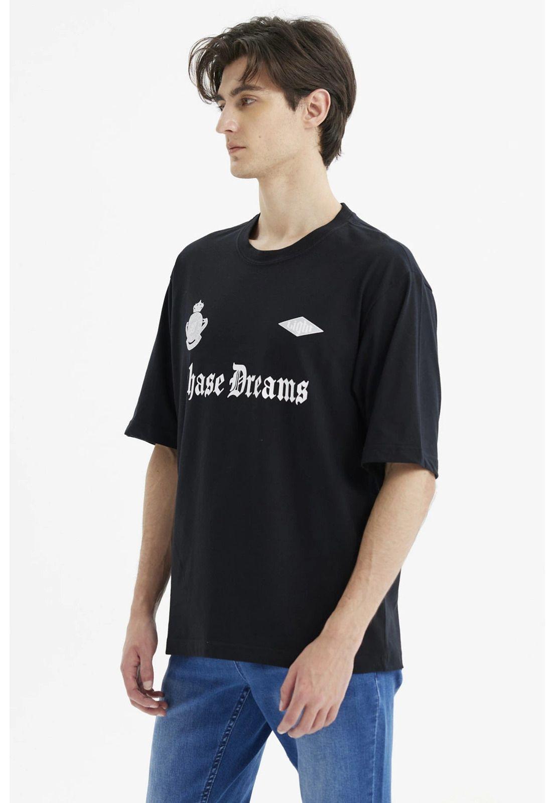 Polera Hombre Slim Negro- X-1