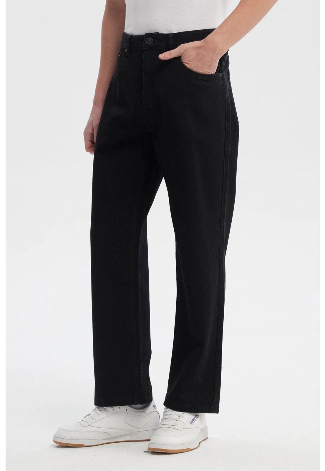 Jeans Hombre Straight Negro - lll-1