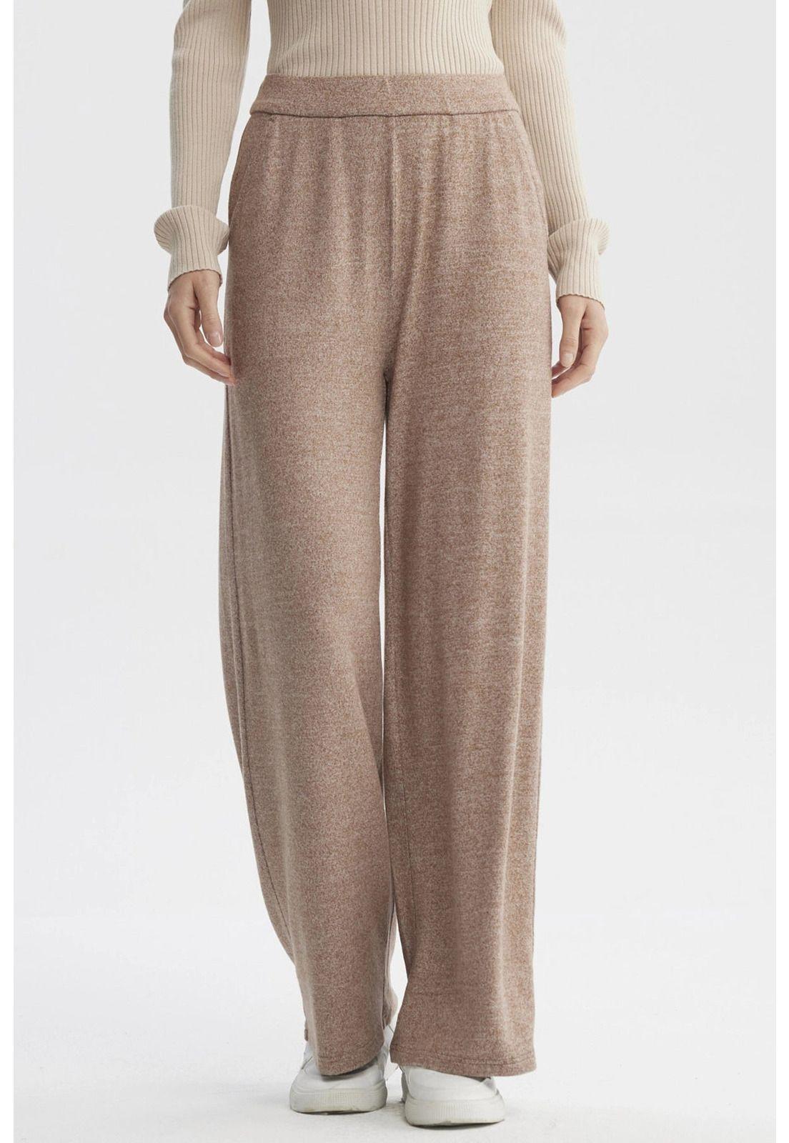 Pantalón Mujer Recto Café - ll-0