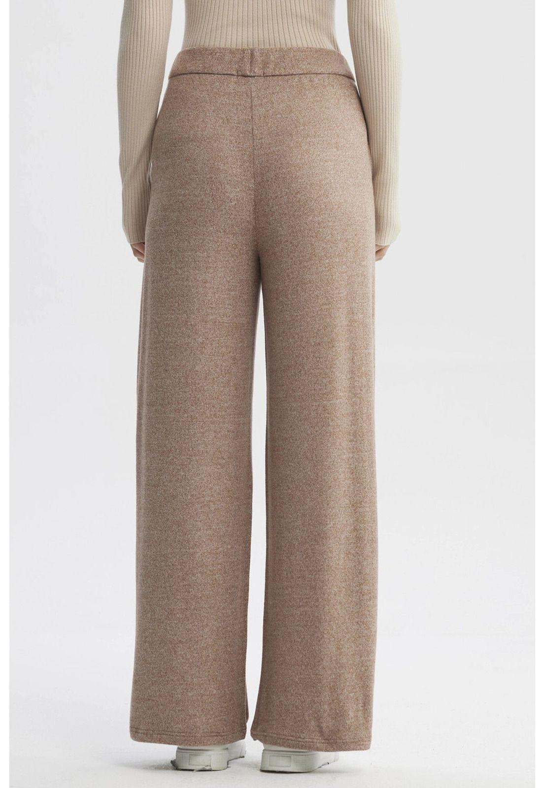 Pantalón Mujer Recto Café - ll-2