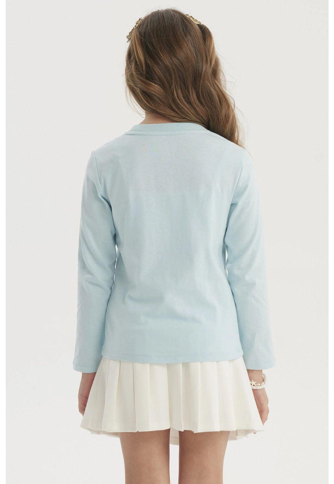 Polera Niña Básica Toddler Celeste-2