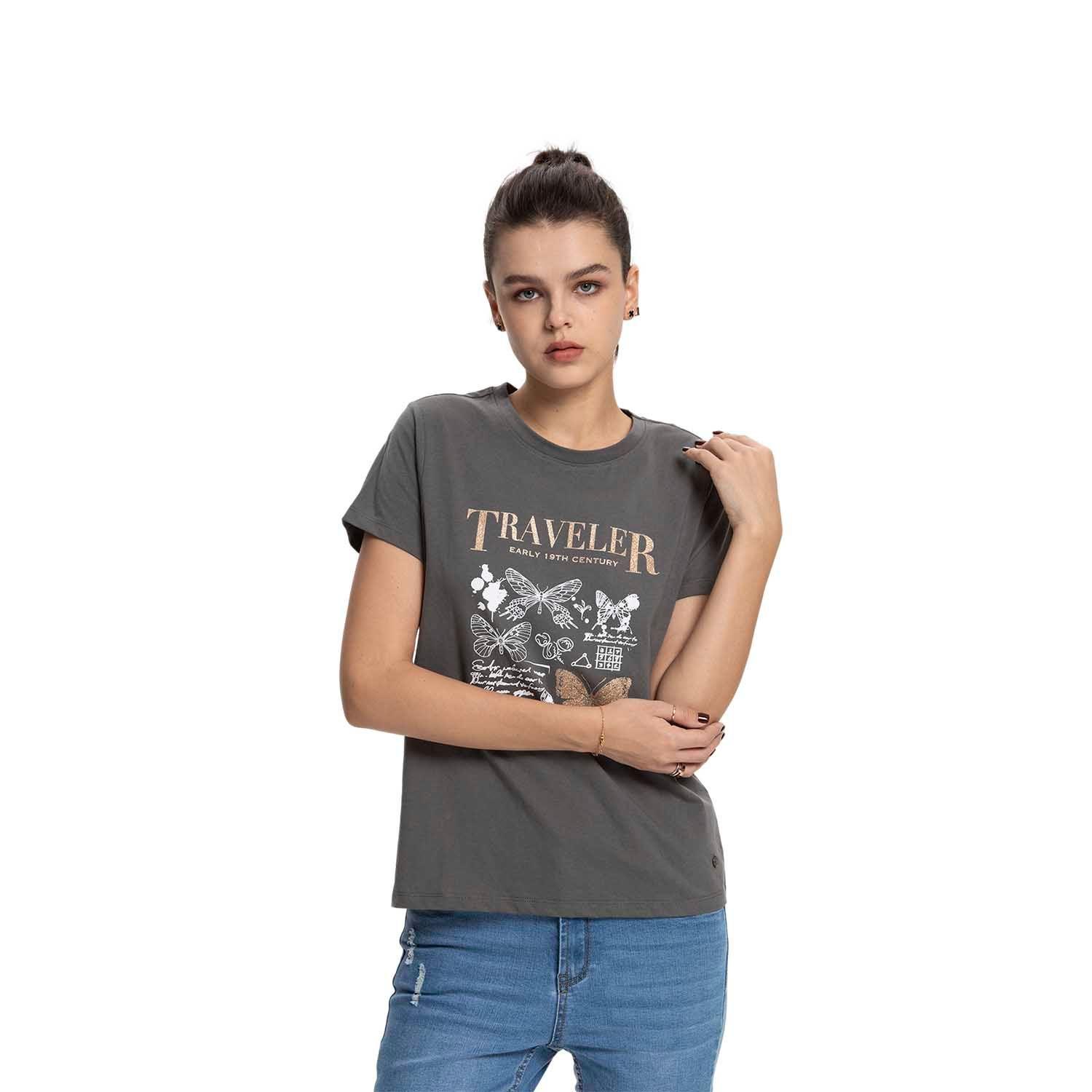 Polera Mujer Básica Print Marengo Fashion's Park-0