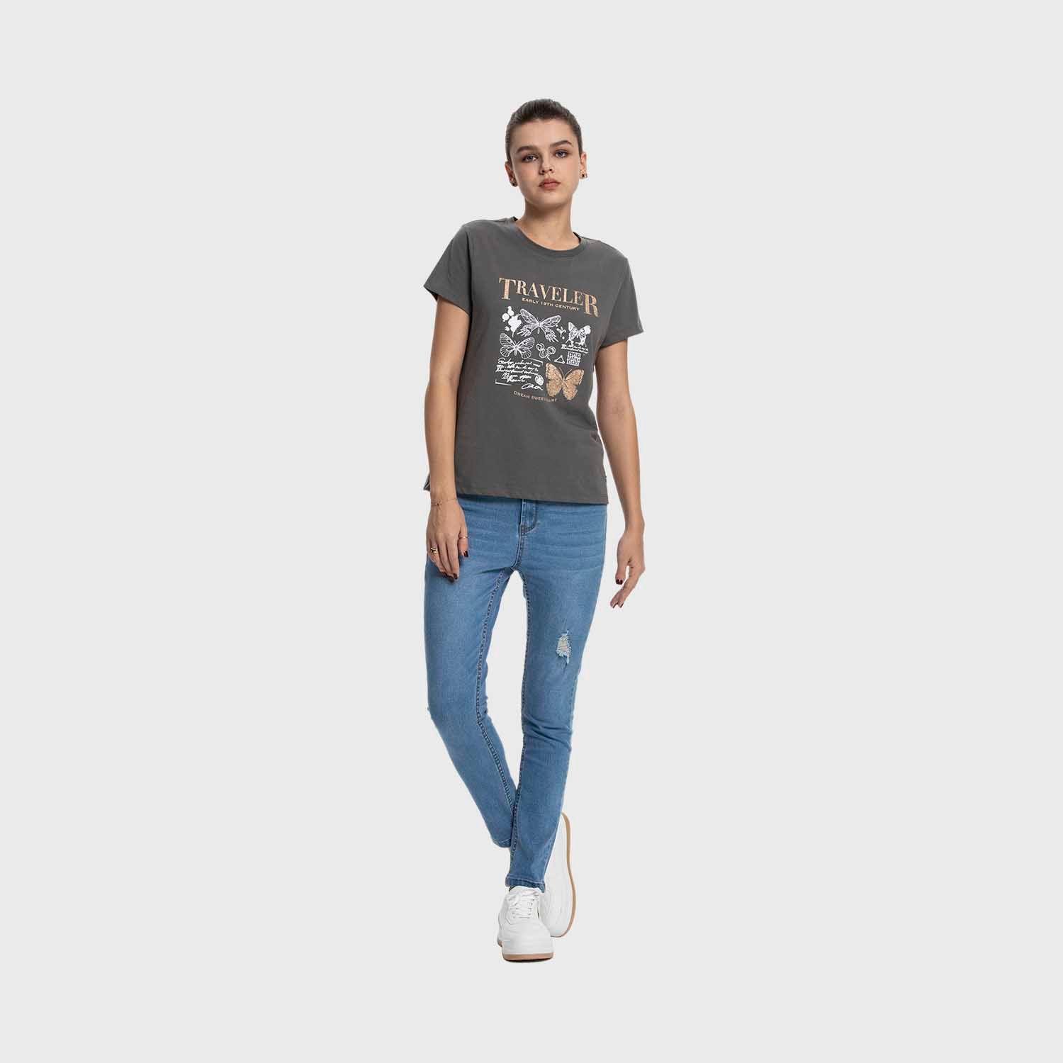 Polera Mujer Básica Print Marengo Fashion's Park-3