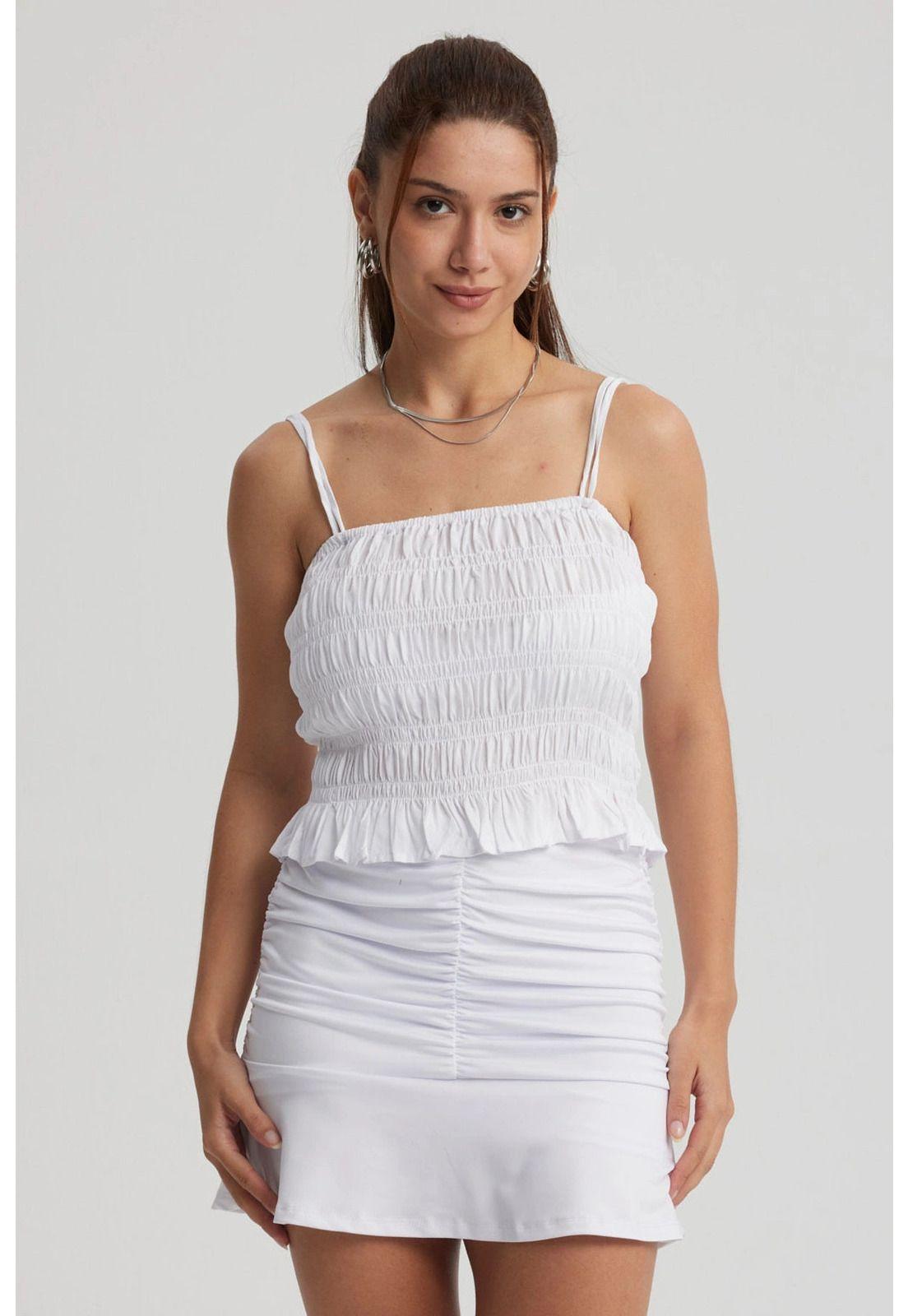 Peto Mujer Pabilo Panal Blanco-0