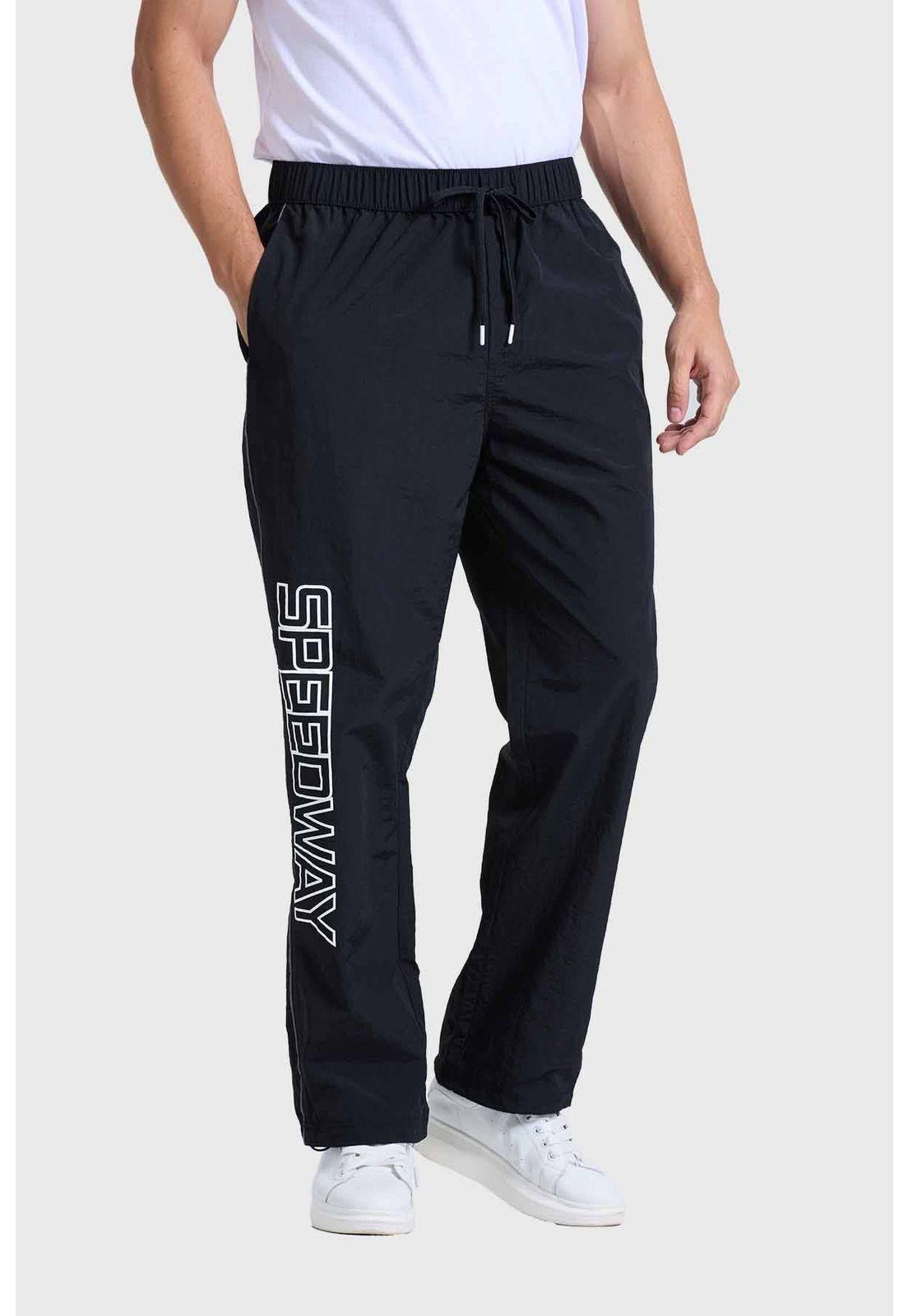 Pantalón Hombre Racing Sport Negro-1