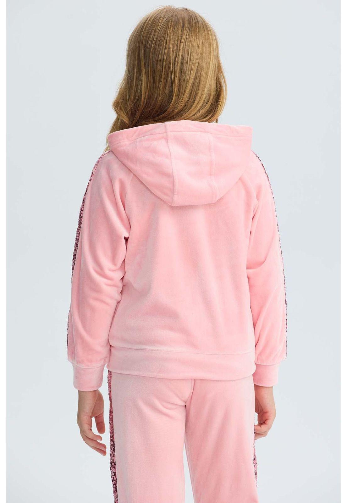 Polerón Niña Plush Rosado-2