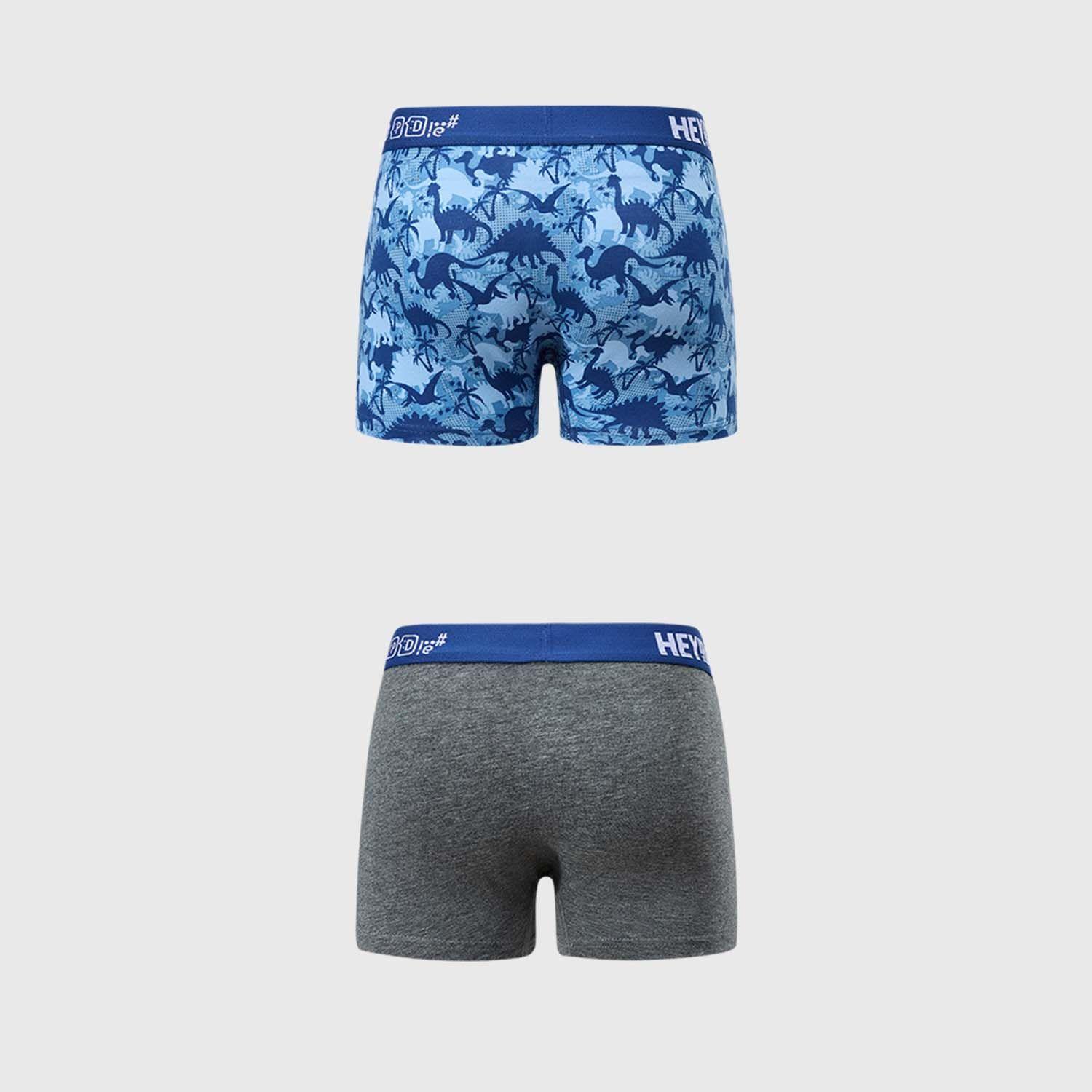 Boxer Niño Bipack Full Print Gris Claro-1