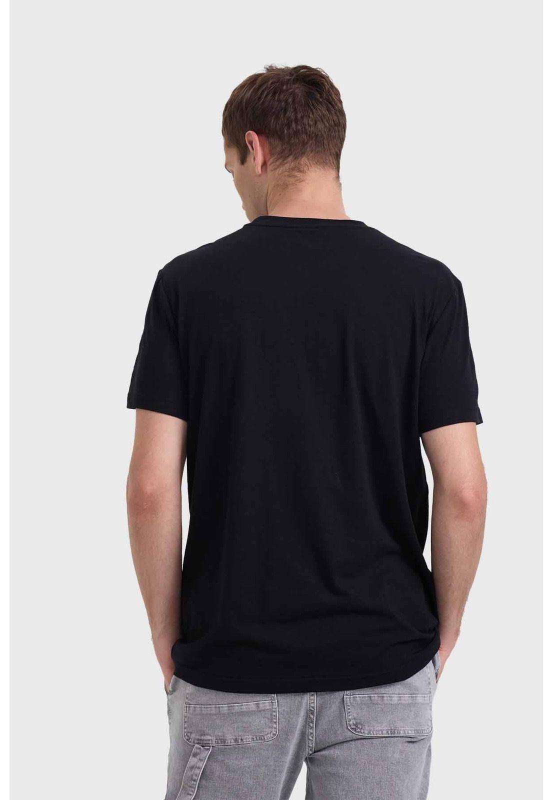 Polera Hombre Bolsillo Negro-2