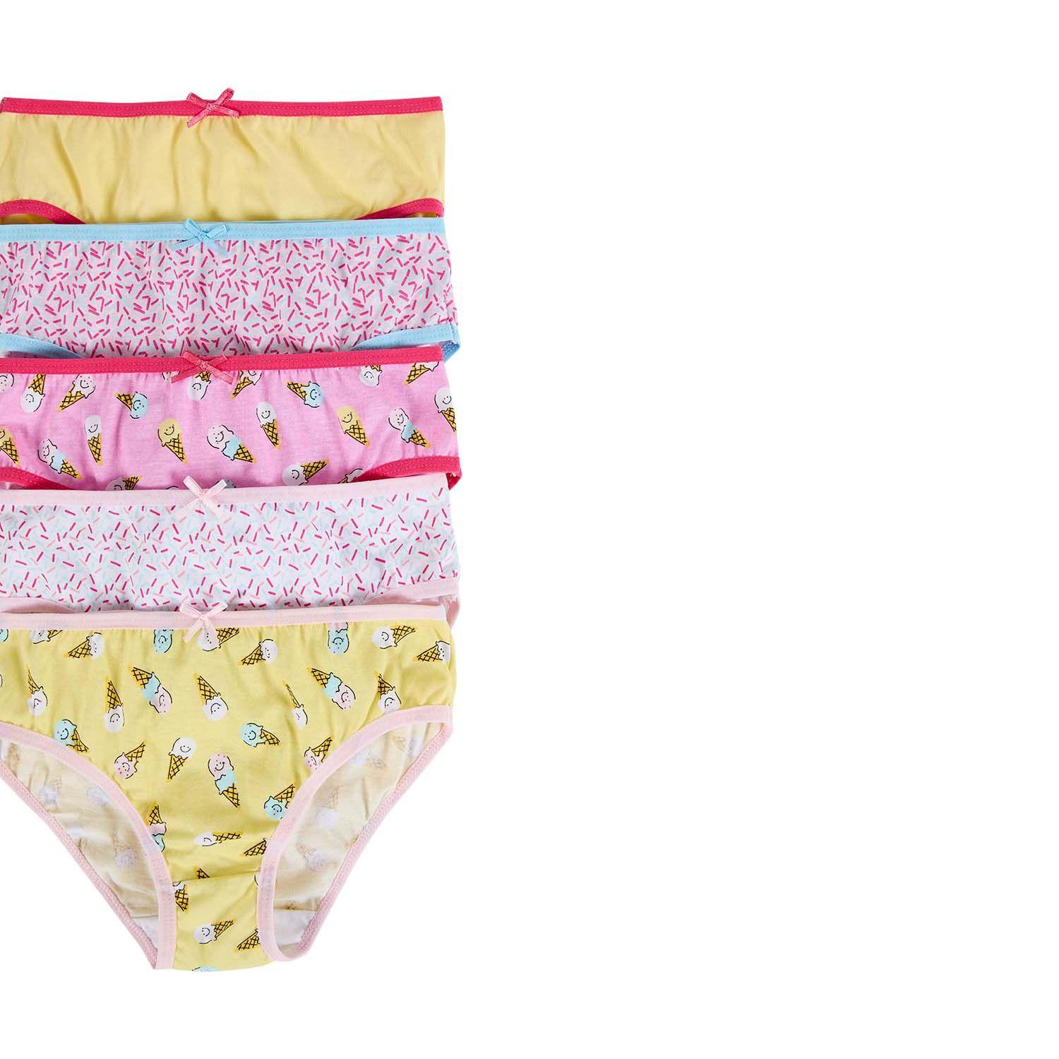 Calzón Niña 5Pack Print Rosado-1