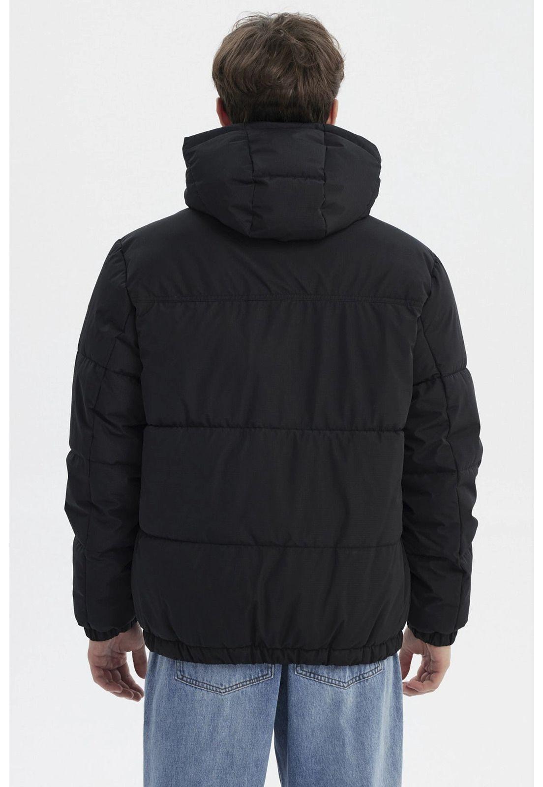 Parka Hombre Slim Negro - Xlll-2