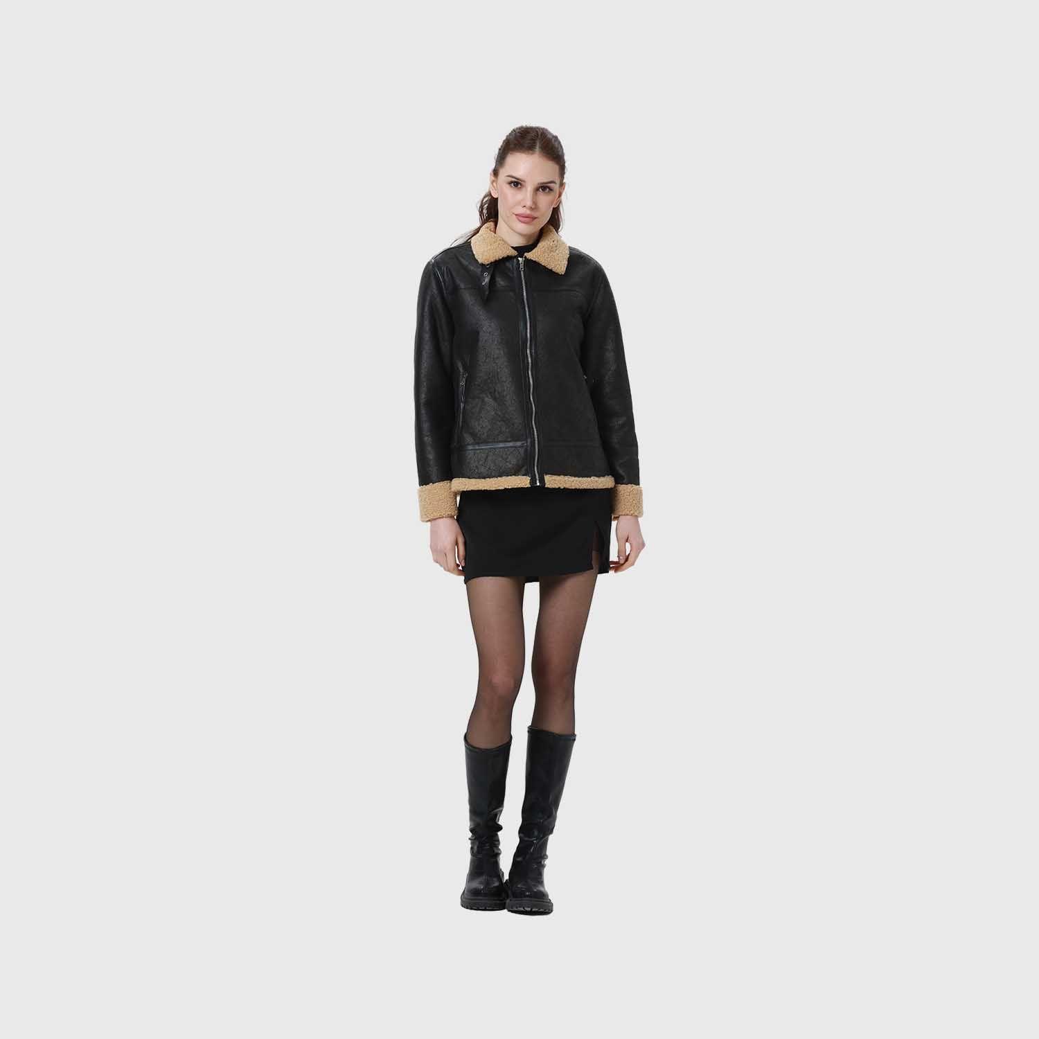Chaqueta Mujer Bonded Negro I-7