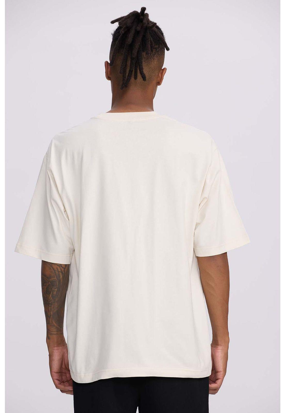 Polera Hombre Print Central West Beige-2