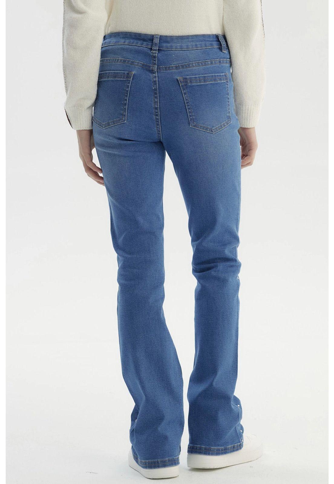 Jeans Niña Wide Leg Azul - Vll-2