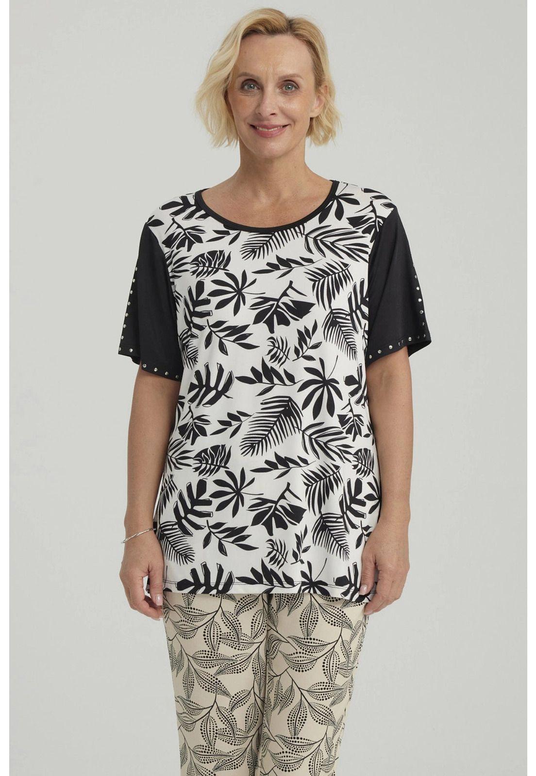 Polera Mujer Cruce Cuello Negro-4