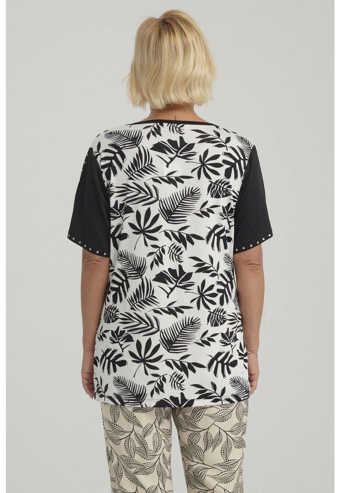 Polera Mujer Cruce Cuello Negro-6