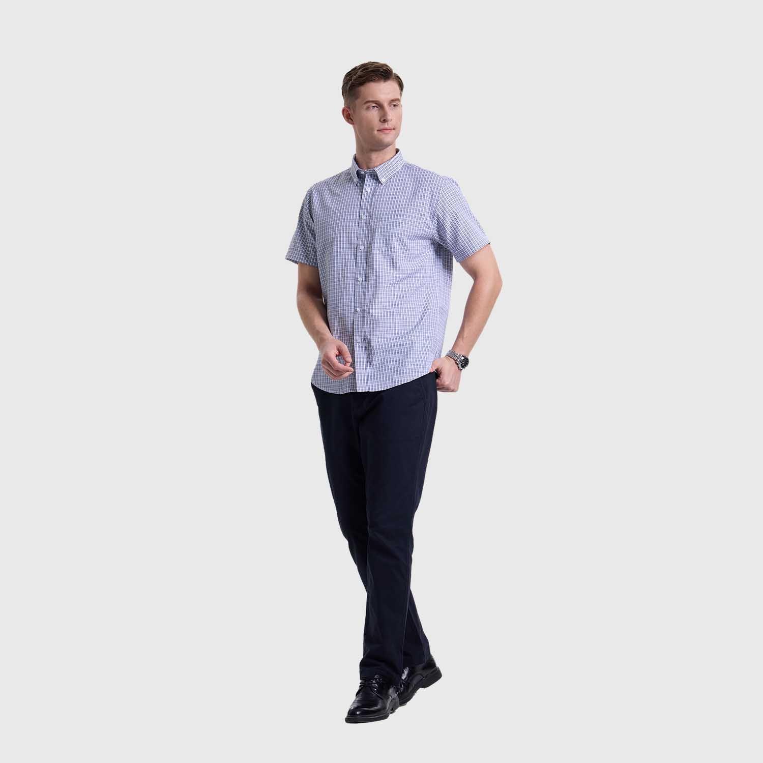 Camisa Hombre Rapport Gris Fashions Park-3