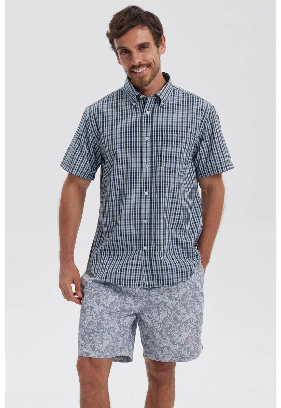 Camisa Hombre Rapport Regalo Verde Musgo-0