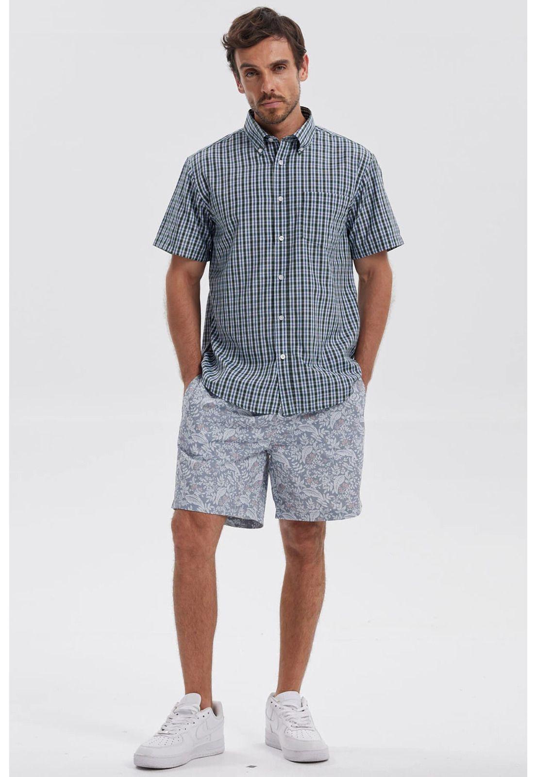 Camisa Hombre Rapport Regalo Verde Musgo-3