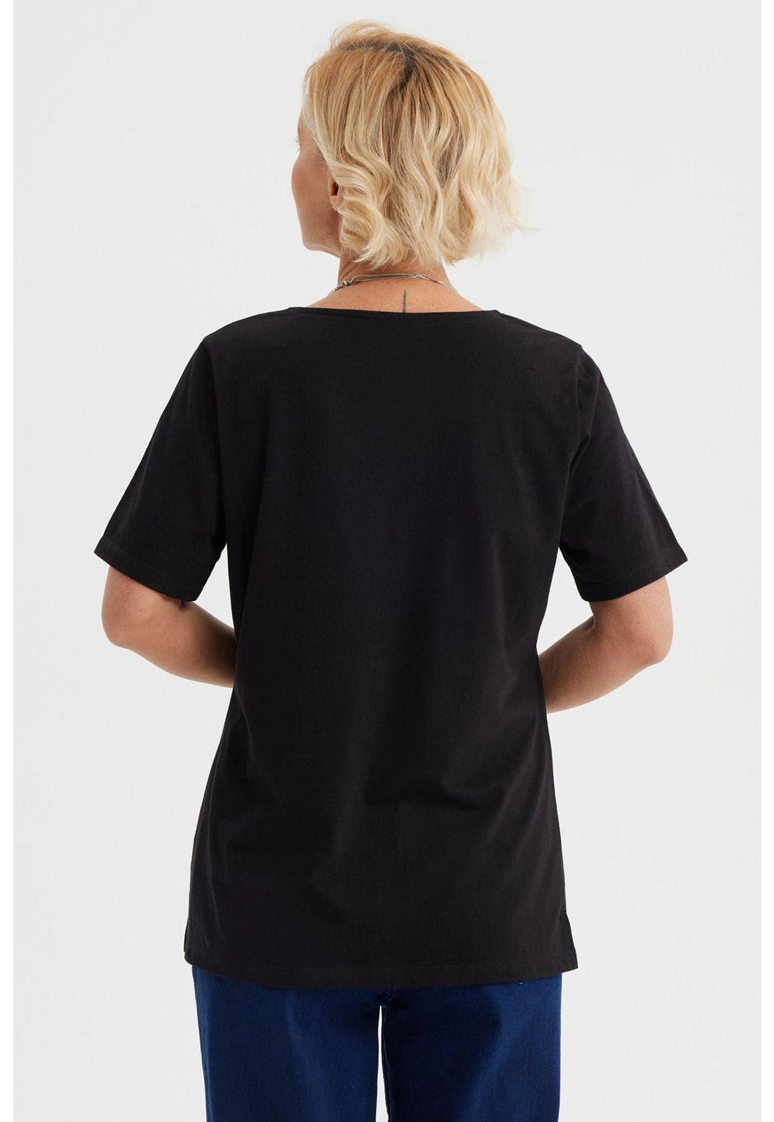 Polera Mujer Macramé Negro - lll-2