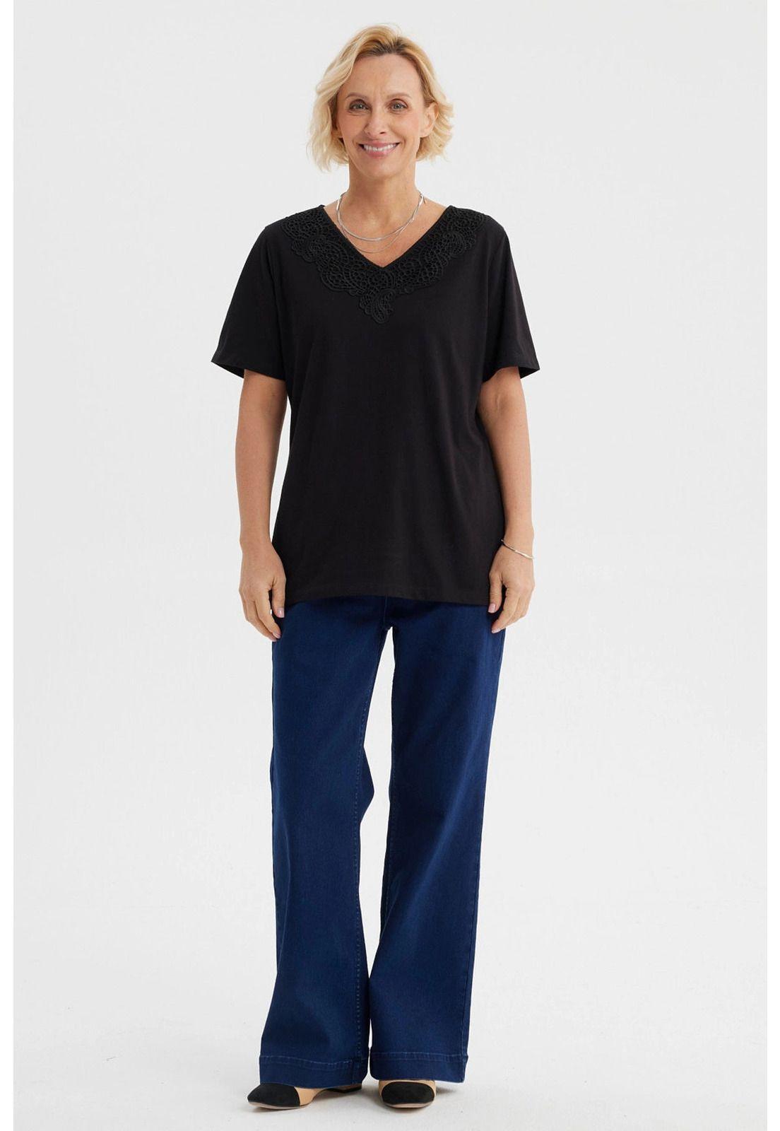 Polera Mujer Macramé Negro - lll-3