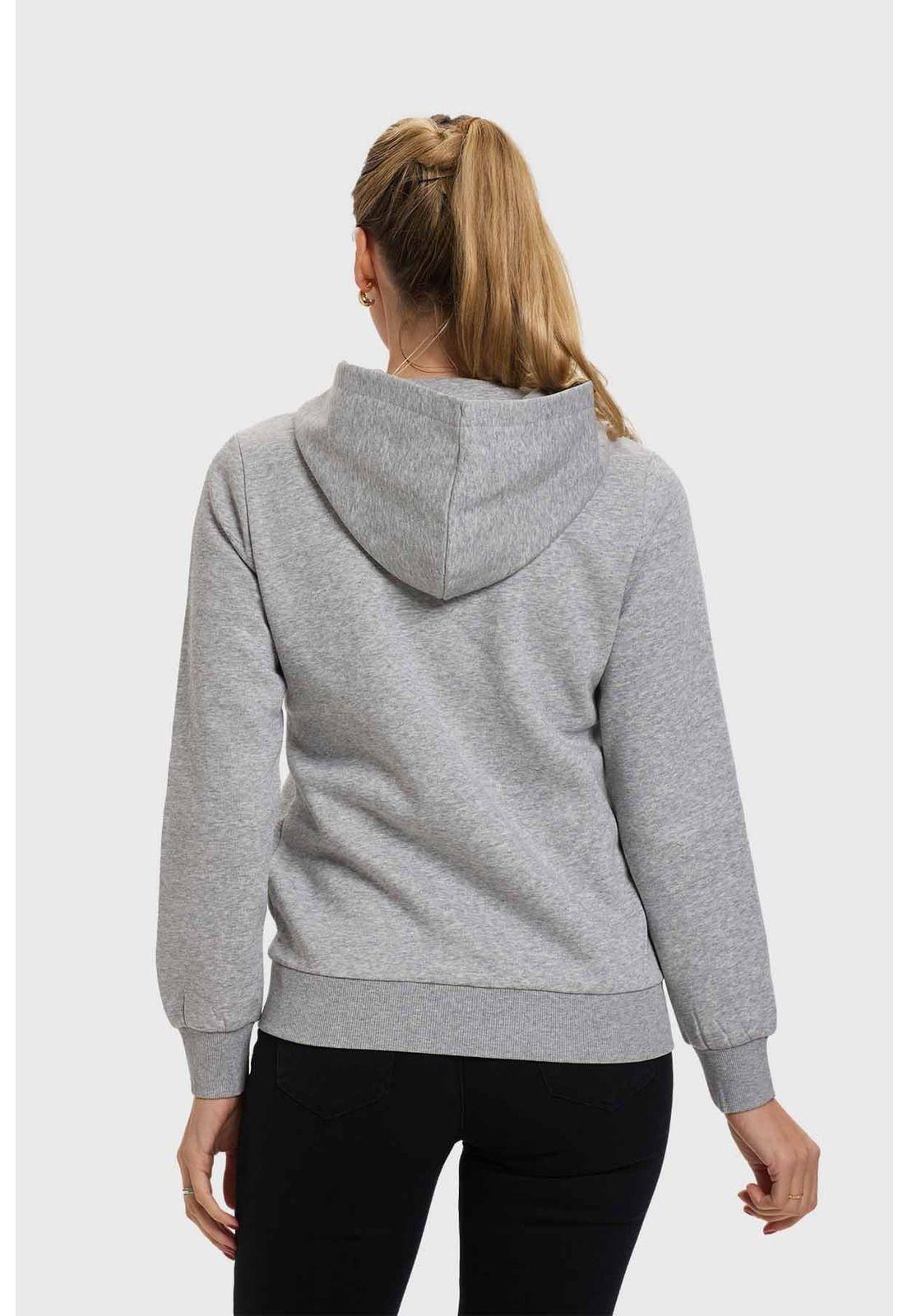 Polerón Mujer Hoodie Gris-2