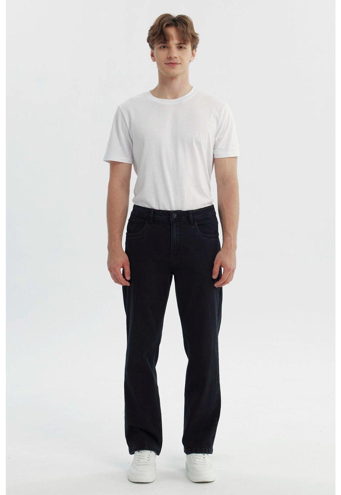 Jeans Hombre Clásico Negro-3