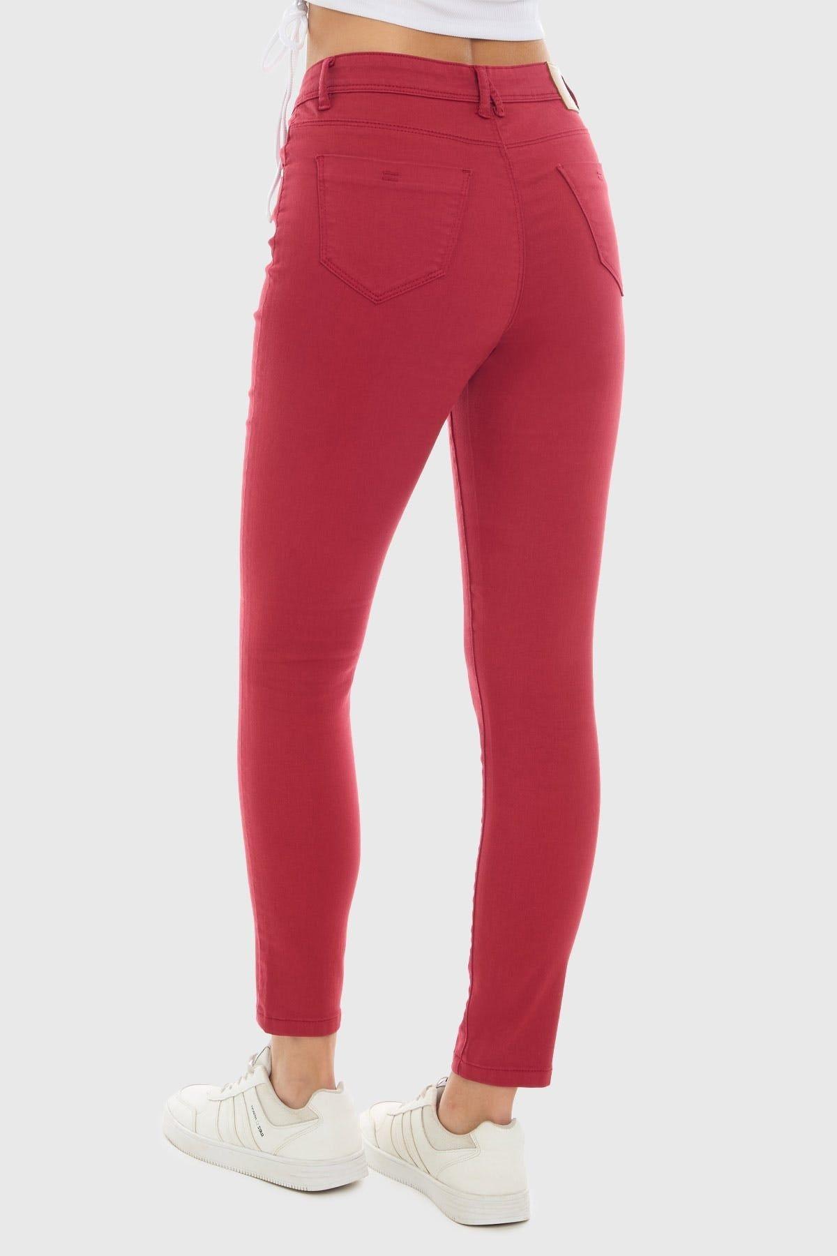 Jeans Mujer Emilia Rojo-2