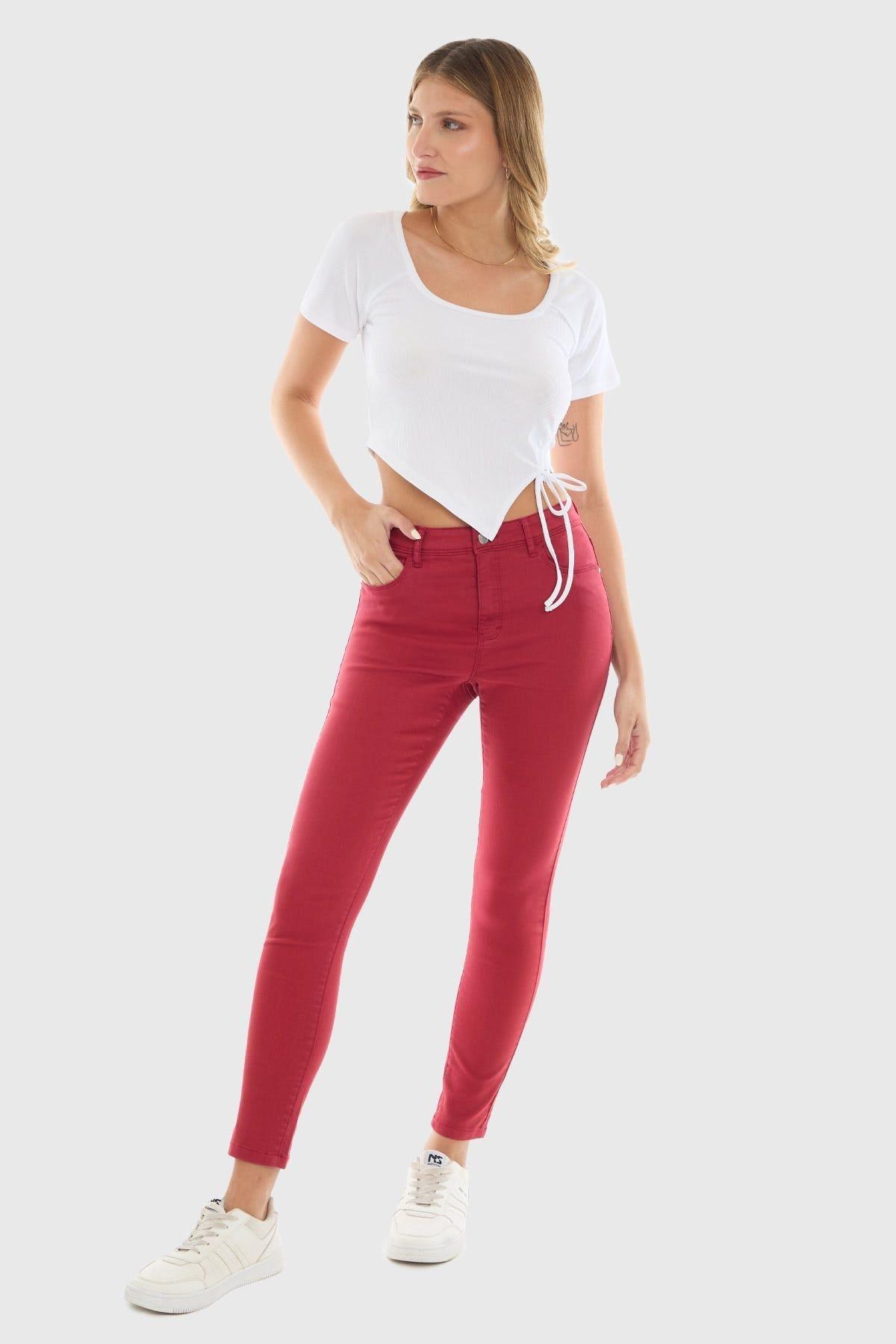 Jeans Mujer Emilia Rojo-4