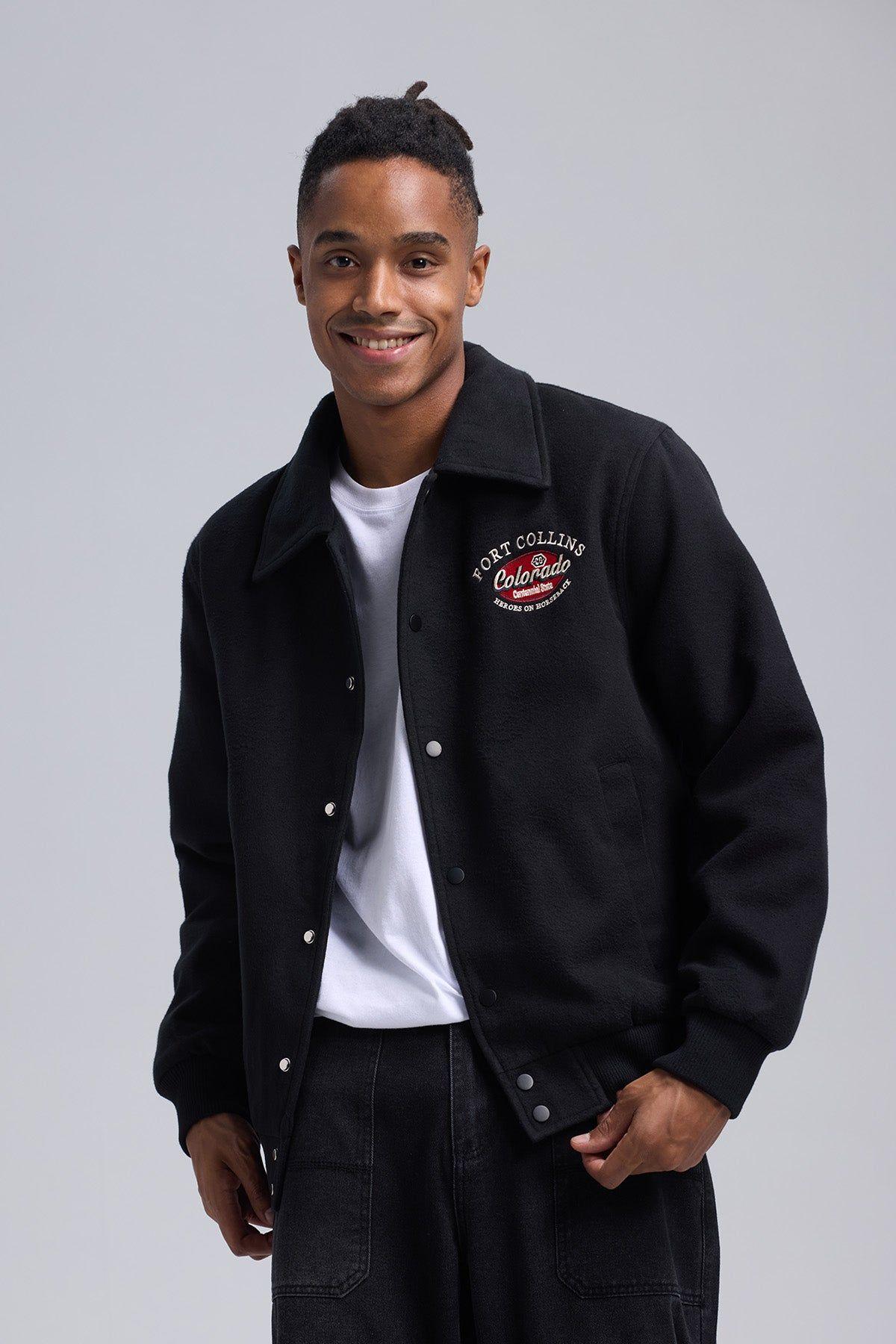 Chaqueta Hombre Coach Negro-0