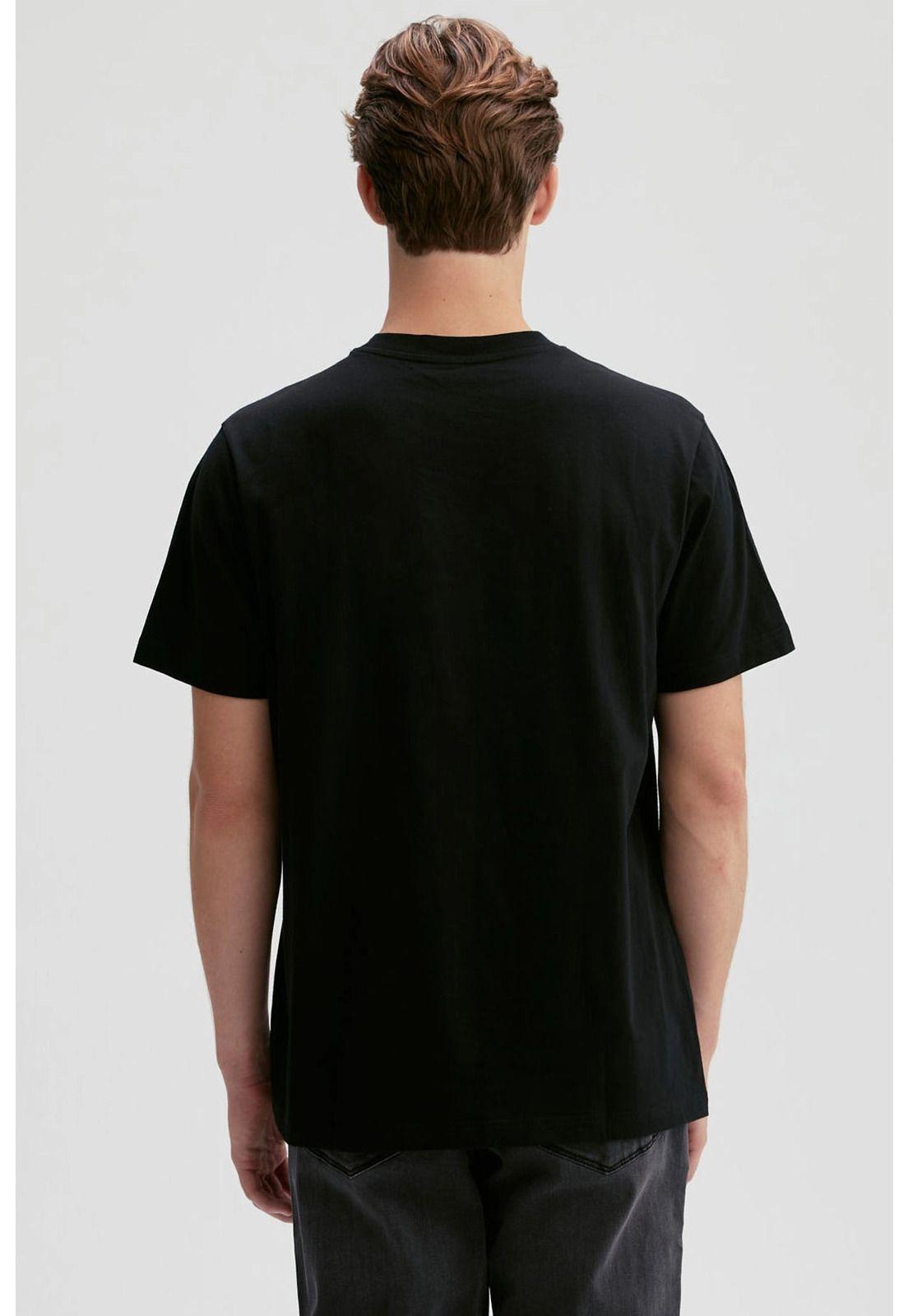 Polera Hombre Print College Negro-2