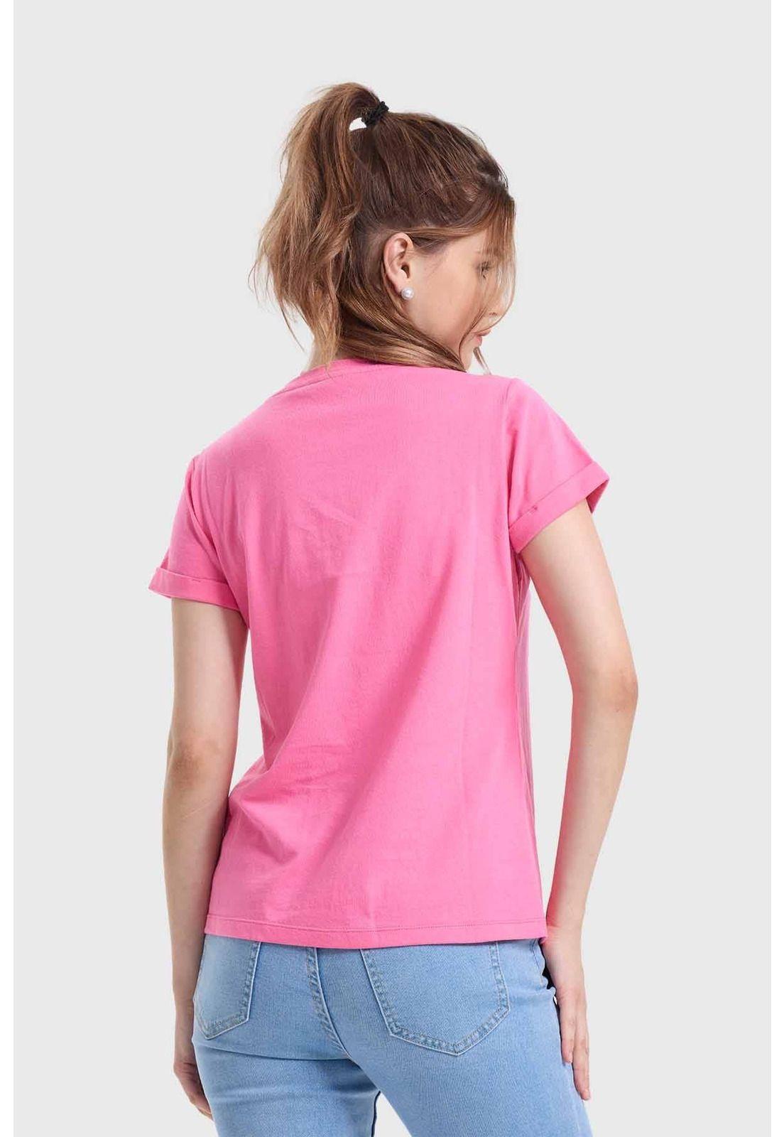 Polera Mujer Gráfica Roll Up Rosado-2