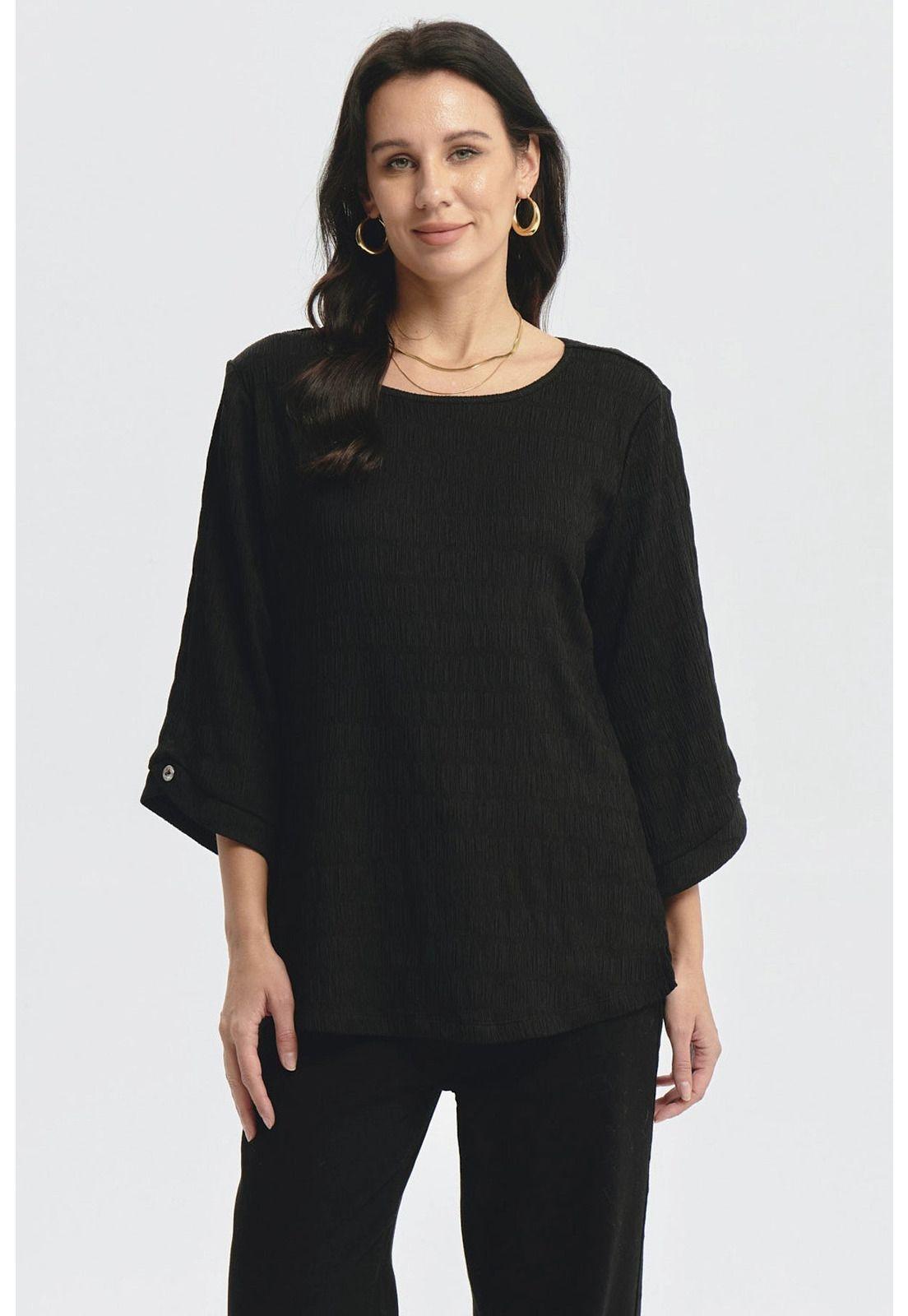 Polera Mujer Slim Negro - lV-0