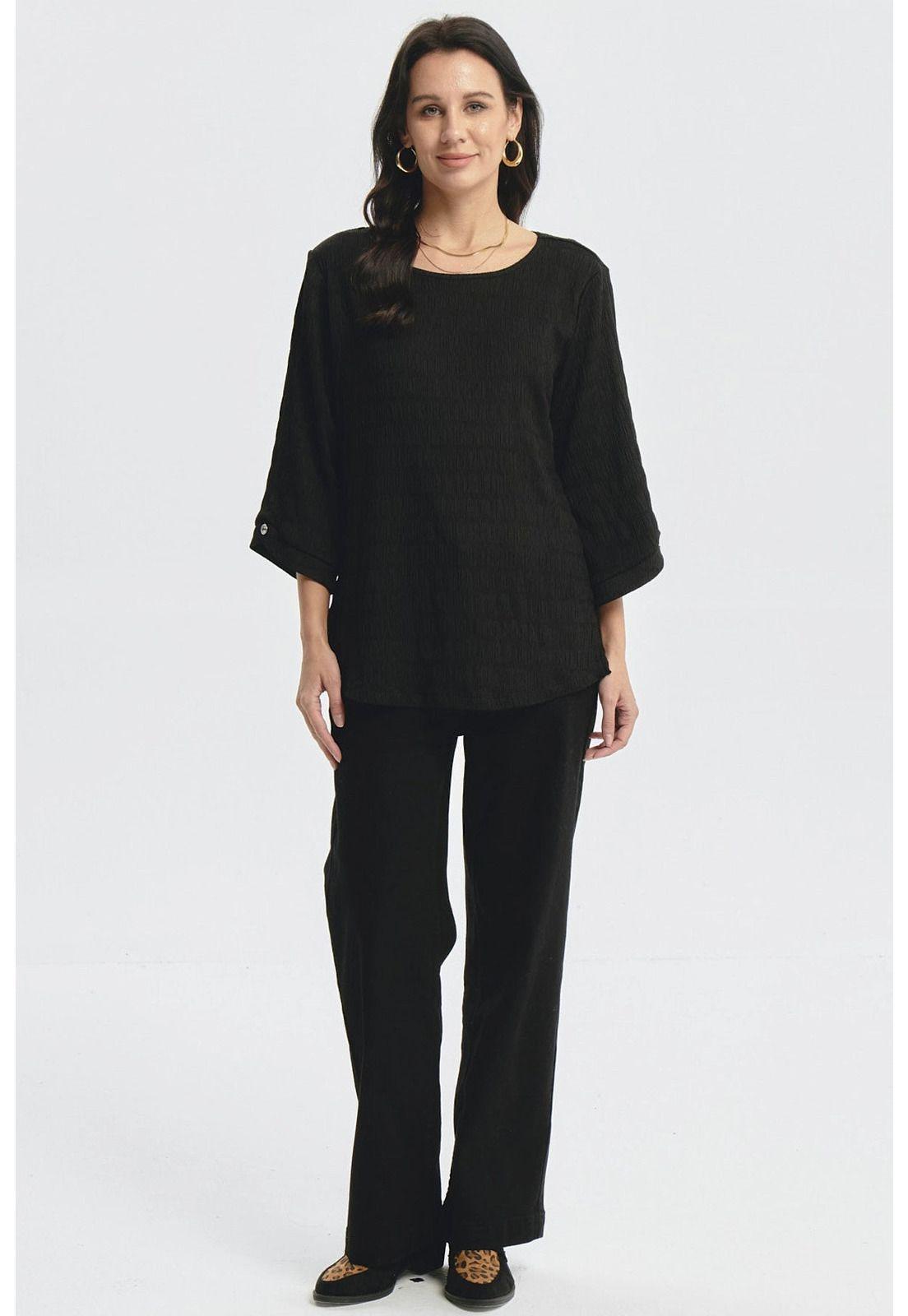 Polera Mujer Slim Negro - lV-3