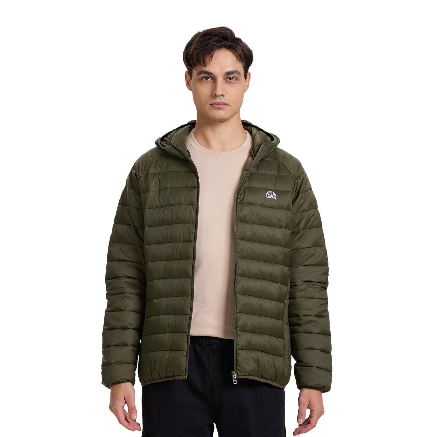 Parka Hombre Básica Lisa Verde Militar Fashion´s Park-0