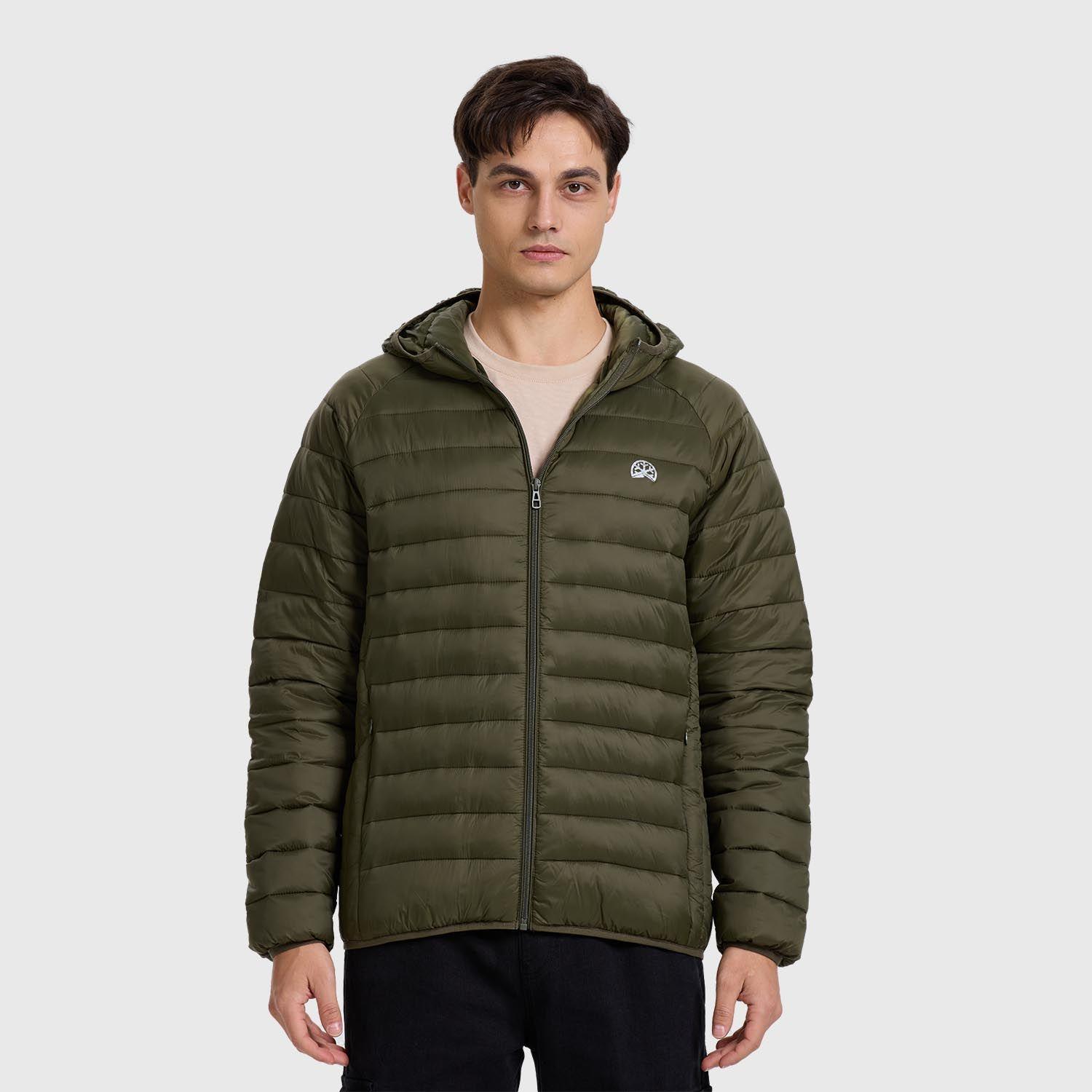 Parka Hombre Básica Lisa Verde Militar Fashion´s Park-1