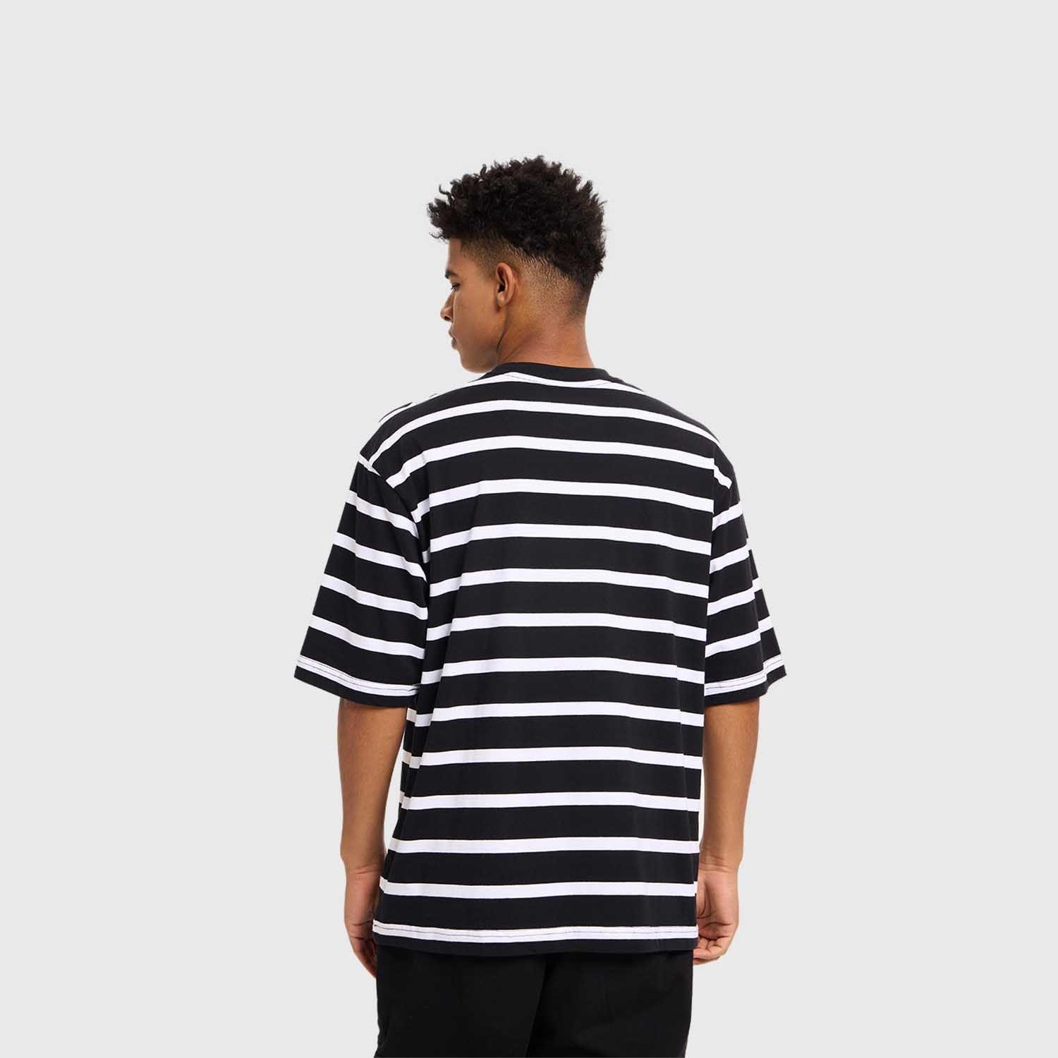 Polera Hombre Rayas Negro I Fashion's Park-2