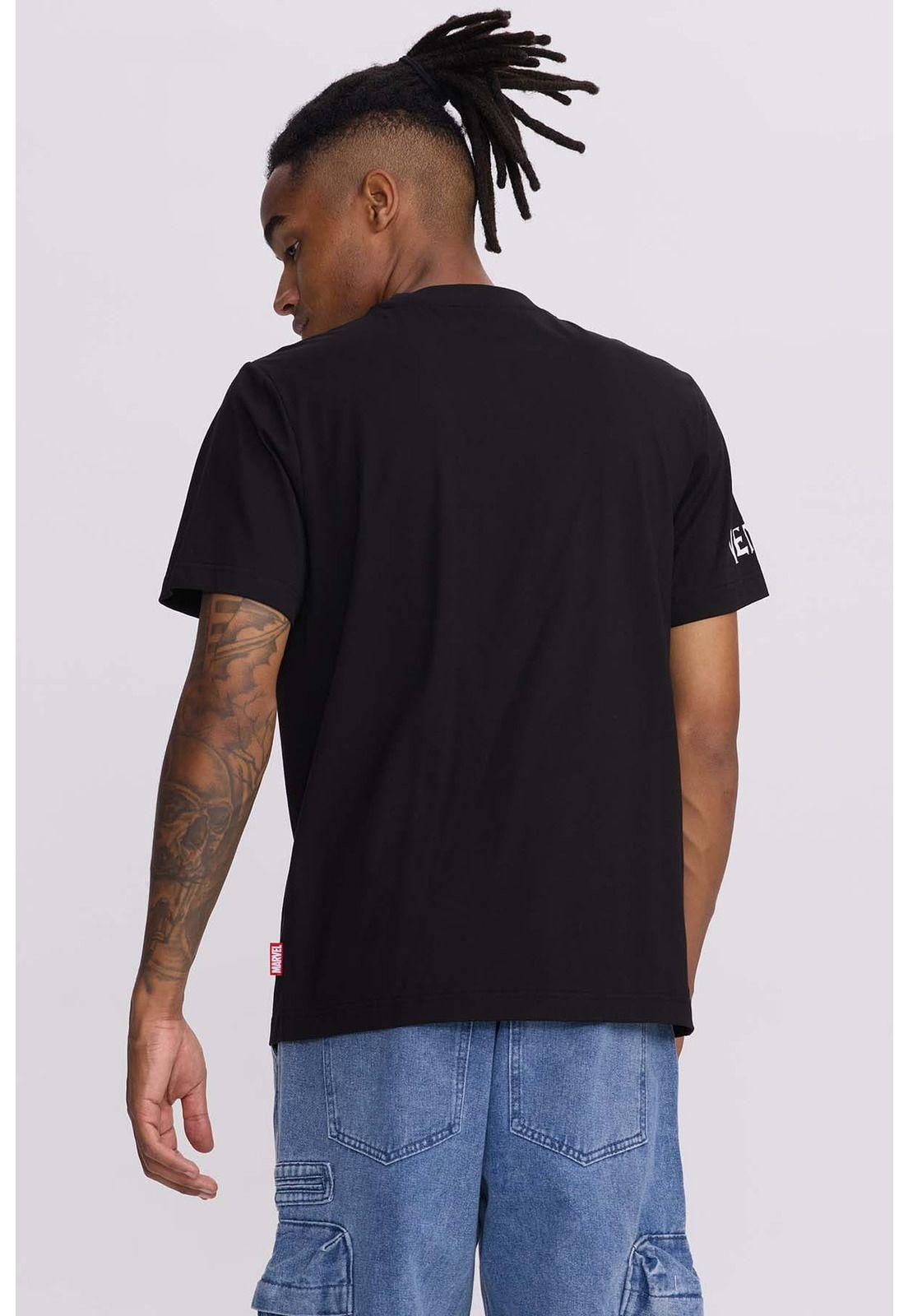 Polera Hombre Venom Negro-2