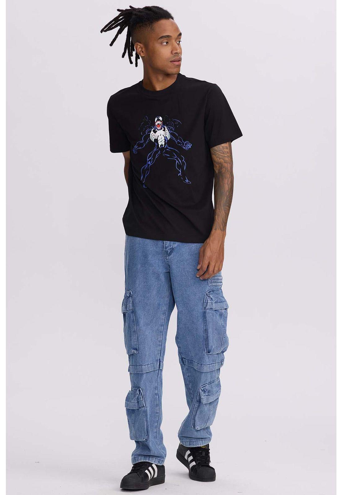 Polera Hombre Venom Negro-3